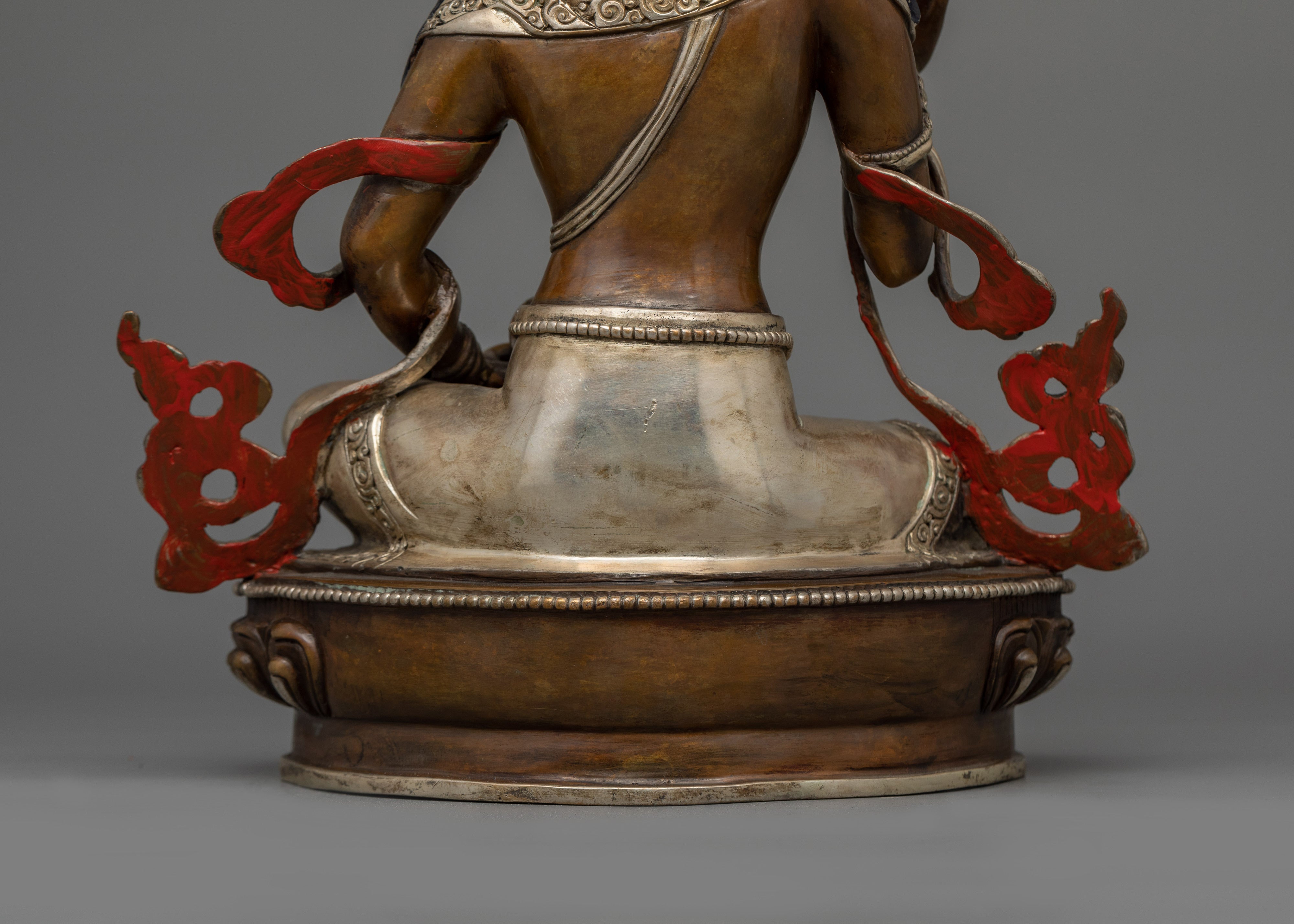 Oxidized Enlightened Bodhisattva Statue | Symbolizing Compassion and Purity