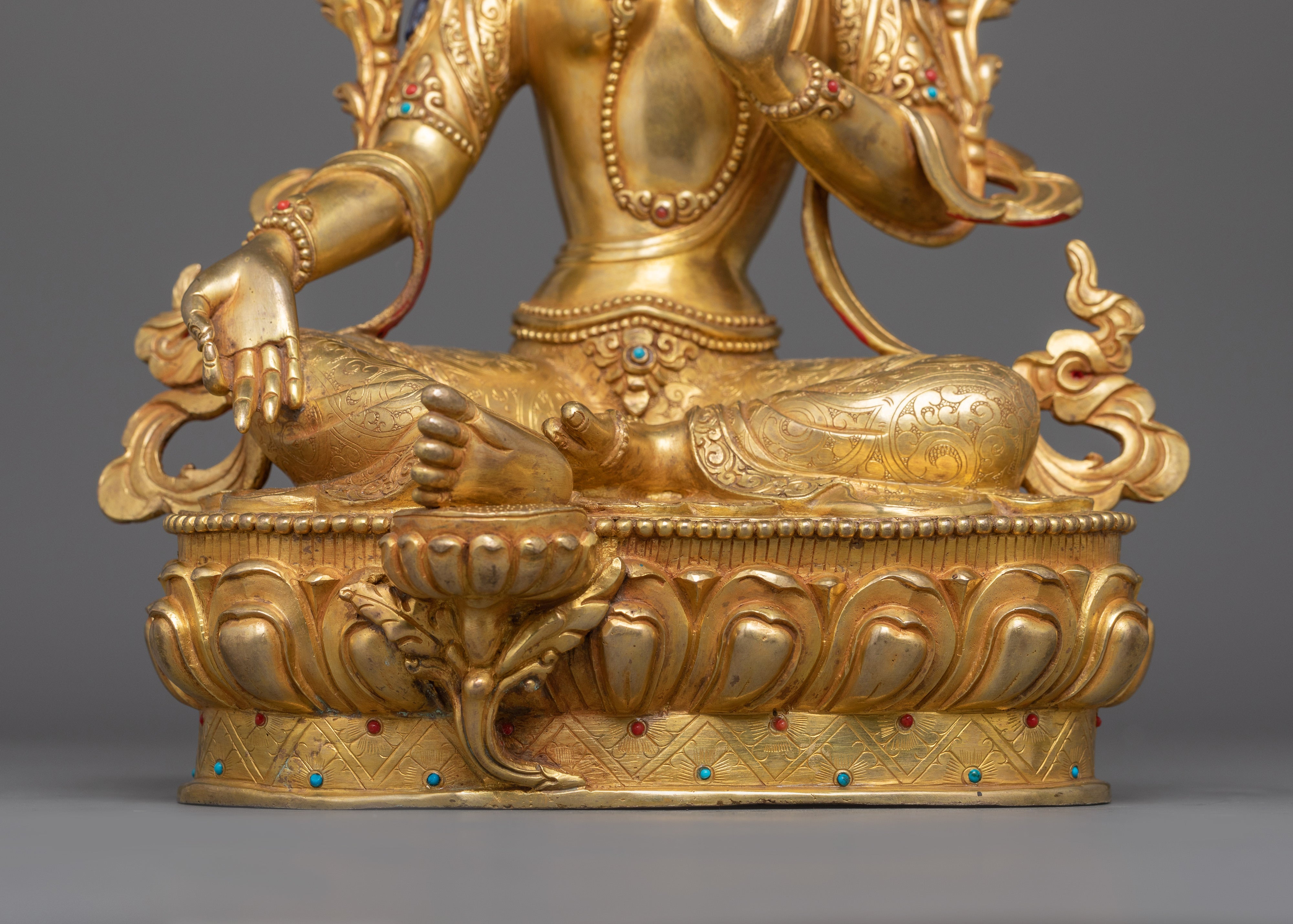 13.4 Inch Tibetan Home Decor Green Tara | The Goddess of Compassion