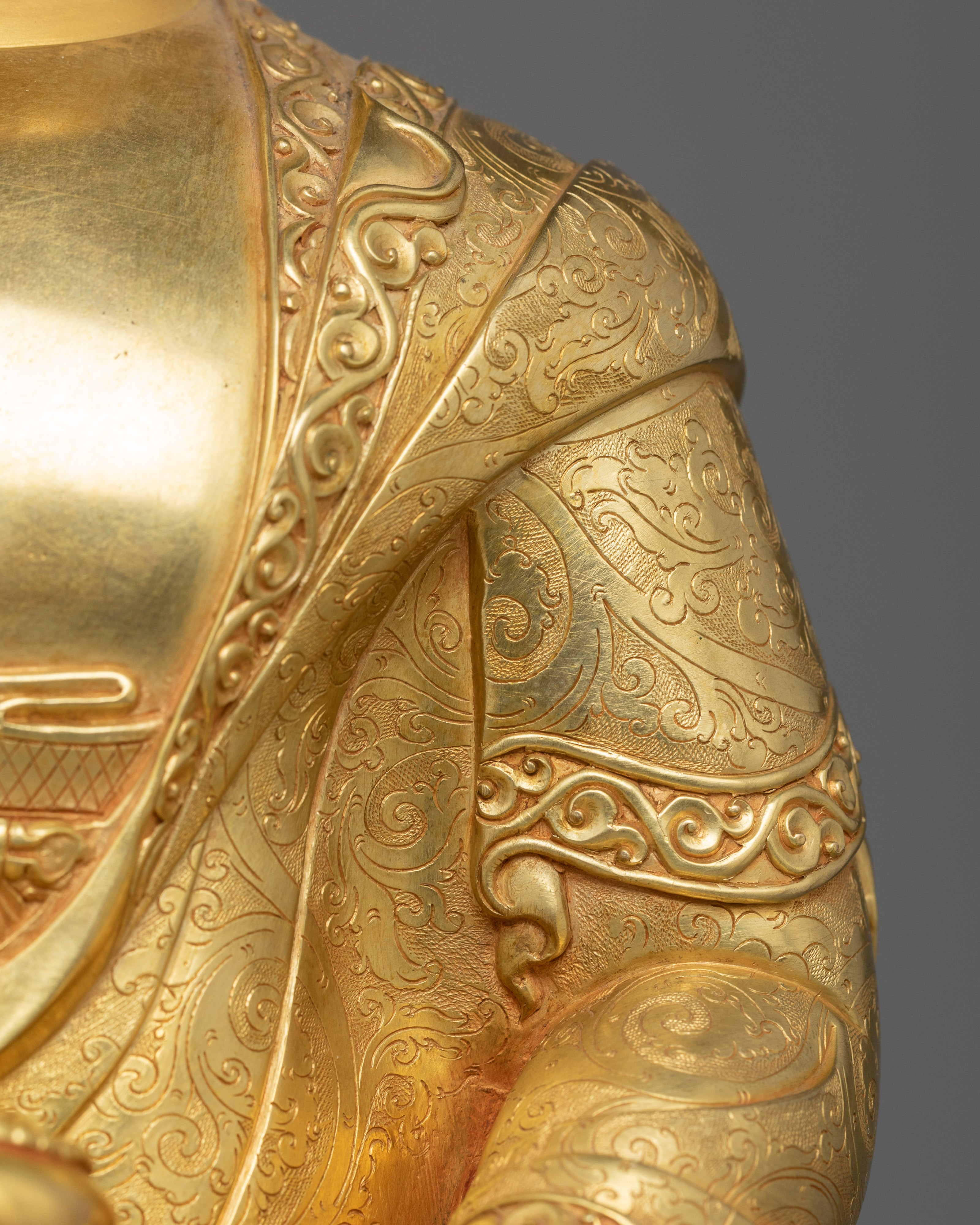 Dhyani Amitabha Buddha for Altar | 24K Gold-Gilded Buddhist Statue