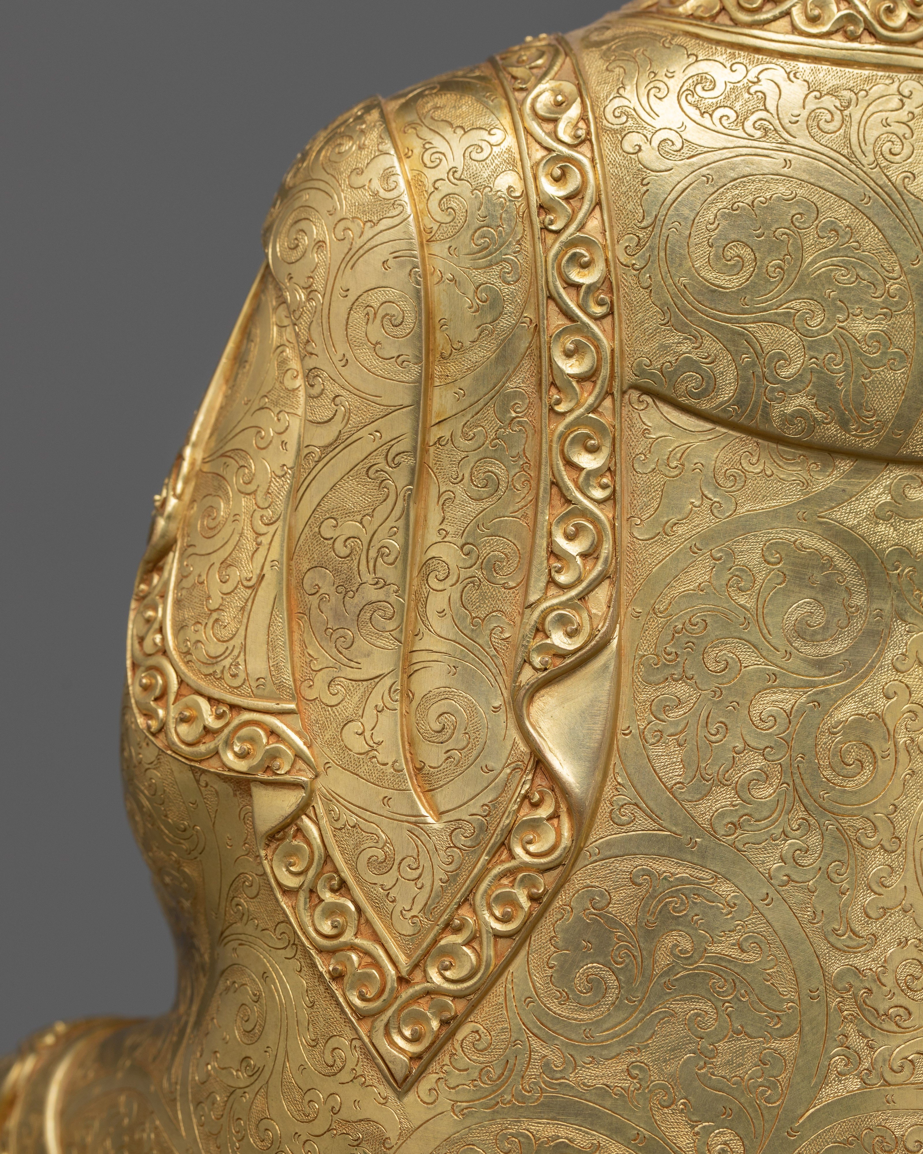 Dhyani Amitabha Buddha for Altar | 24K Gold-Gilded Buddhist Statue