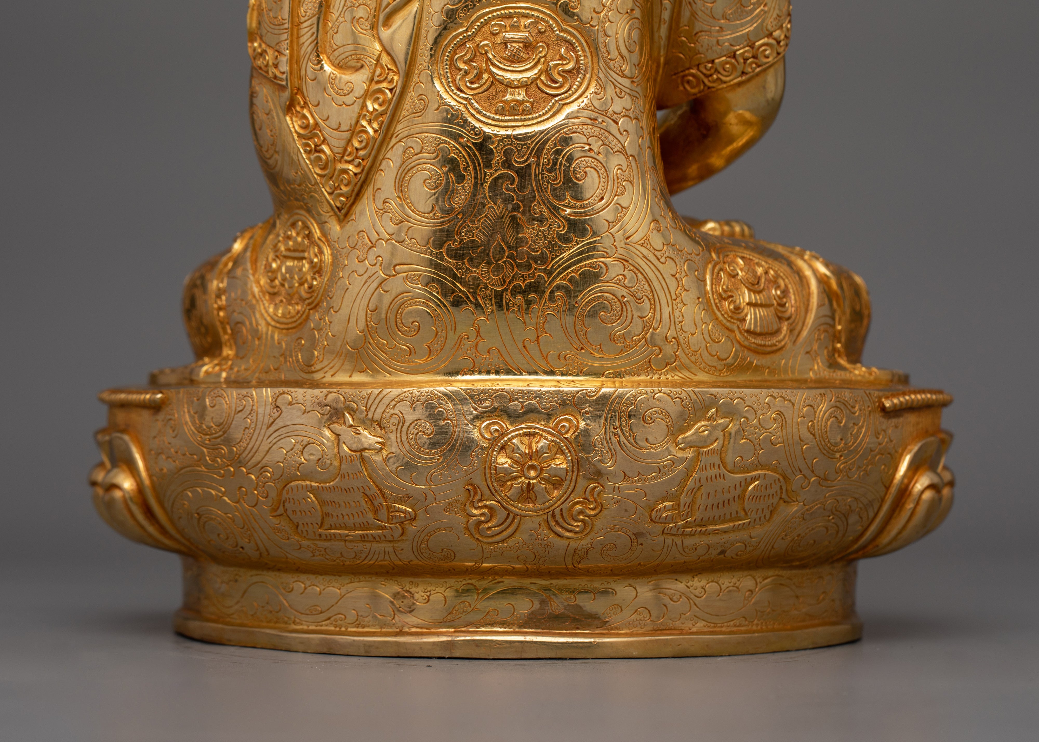 Hand-carved Amitabha Buddha Tibetan Deity | Buddha of Infinite Light Statue