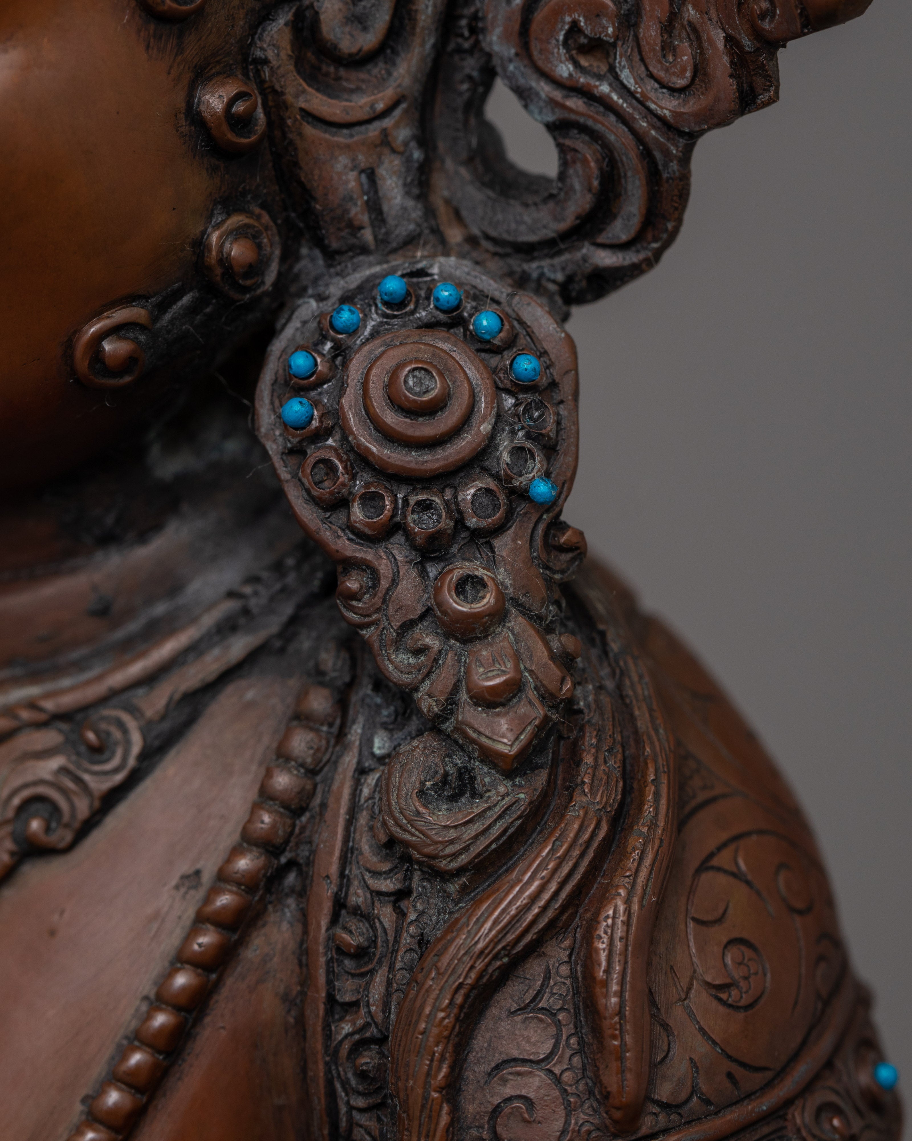 Dzambhala Wrathful Wealth Deity Statue | Guardian of Prosperity Figurine