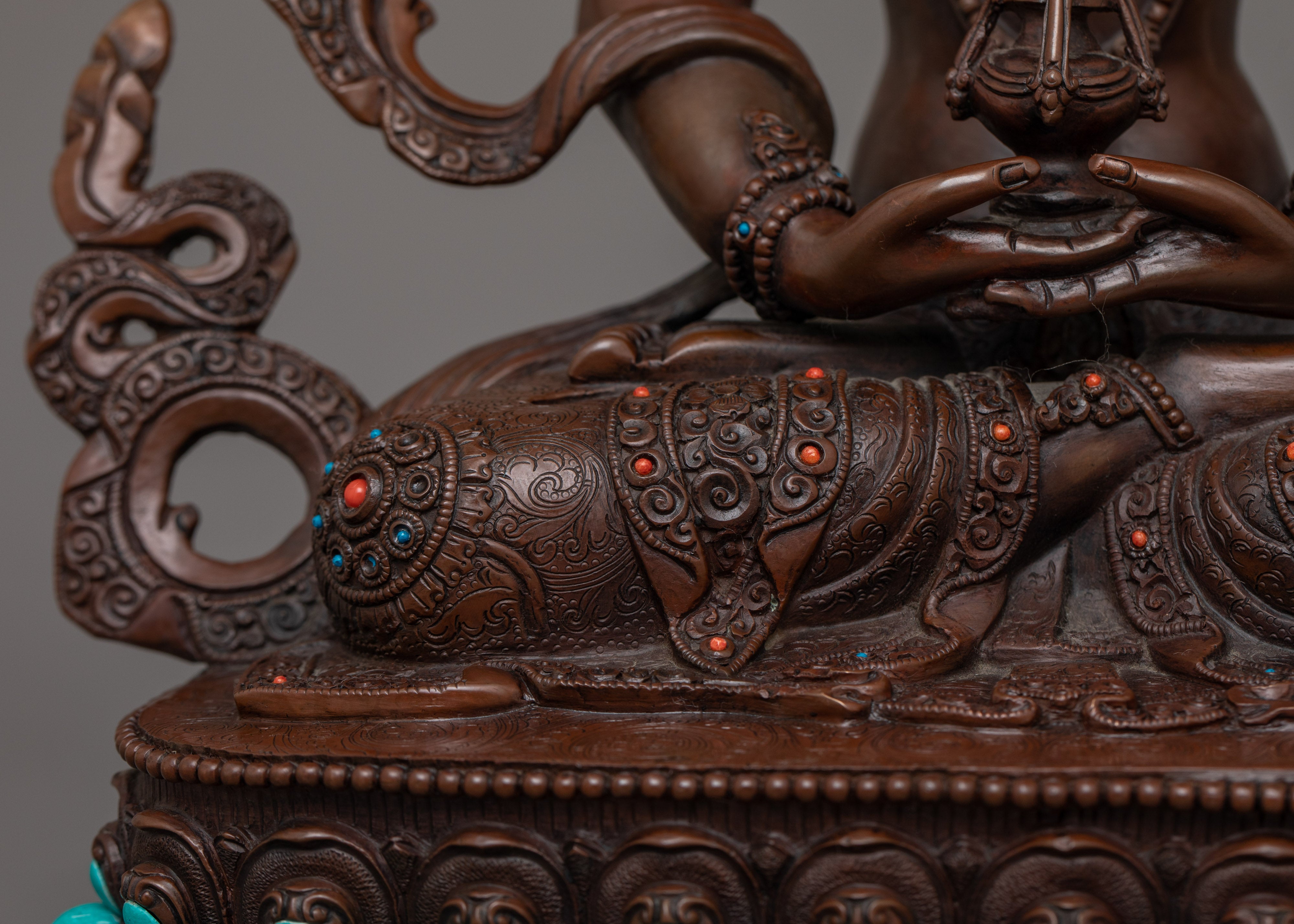 Buddha of Infinite Life Amitayus Statue | Enlightened Deity of Longevity Figurine