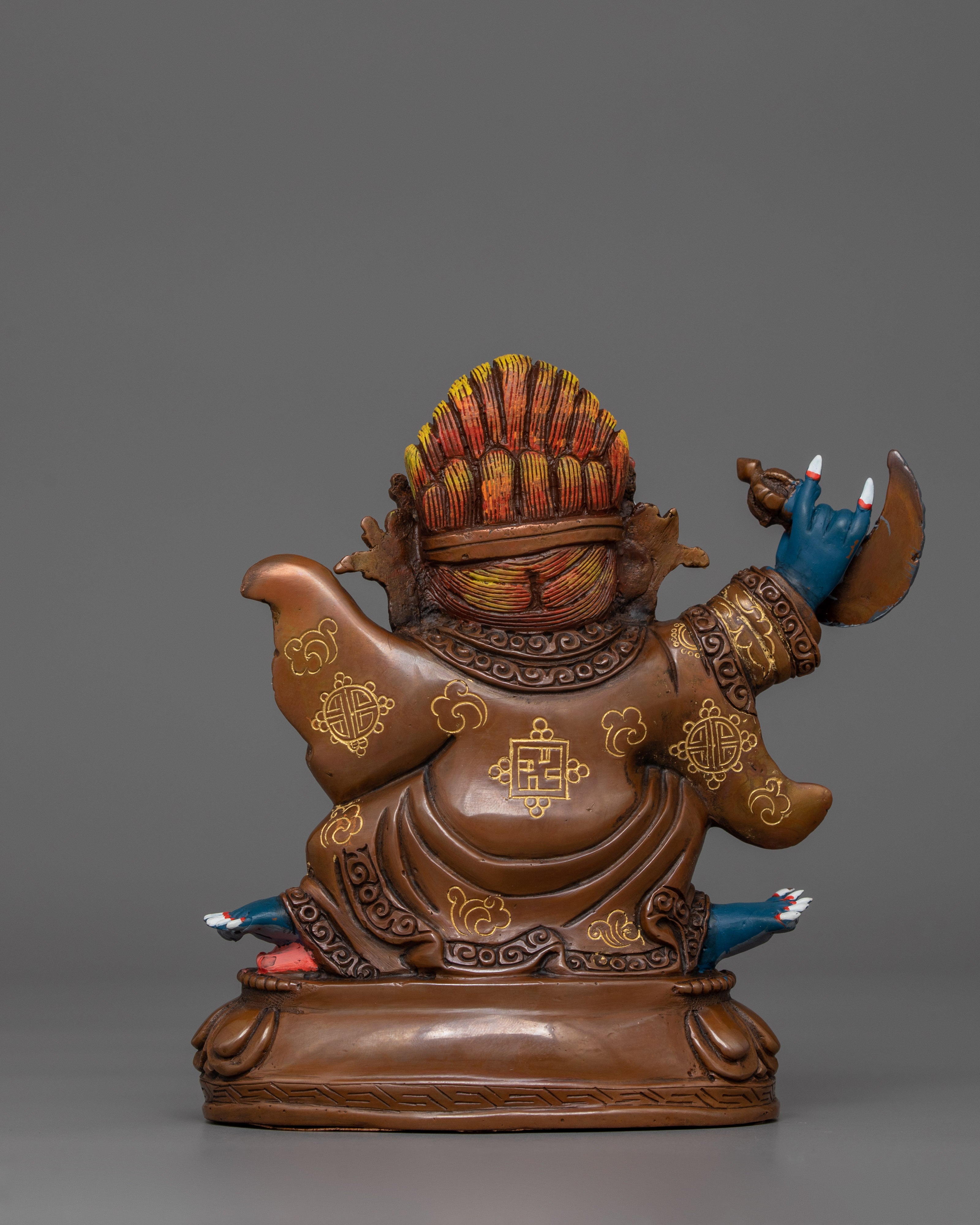 Mahakala Bernakchen Tibetan Deity Figurine | Protector of the Karma Kagyu Lineage