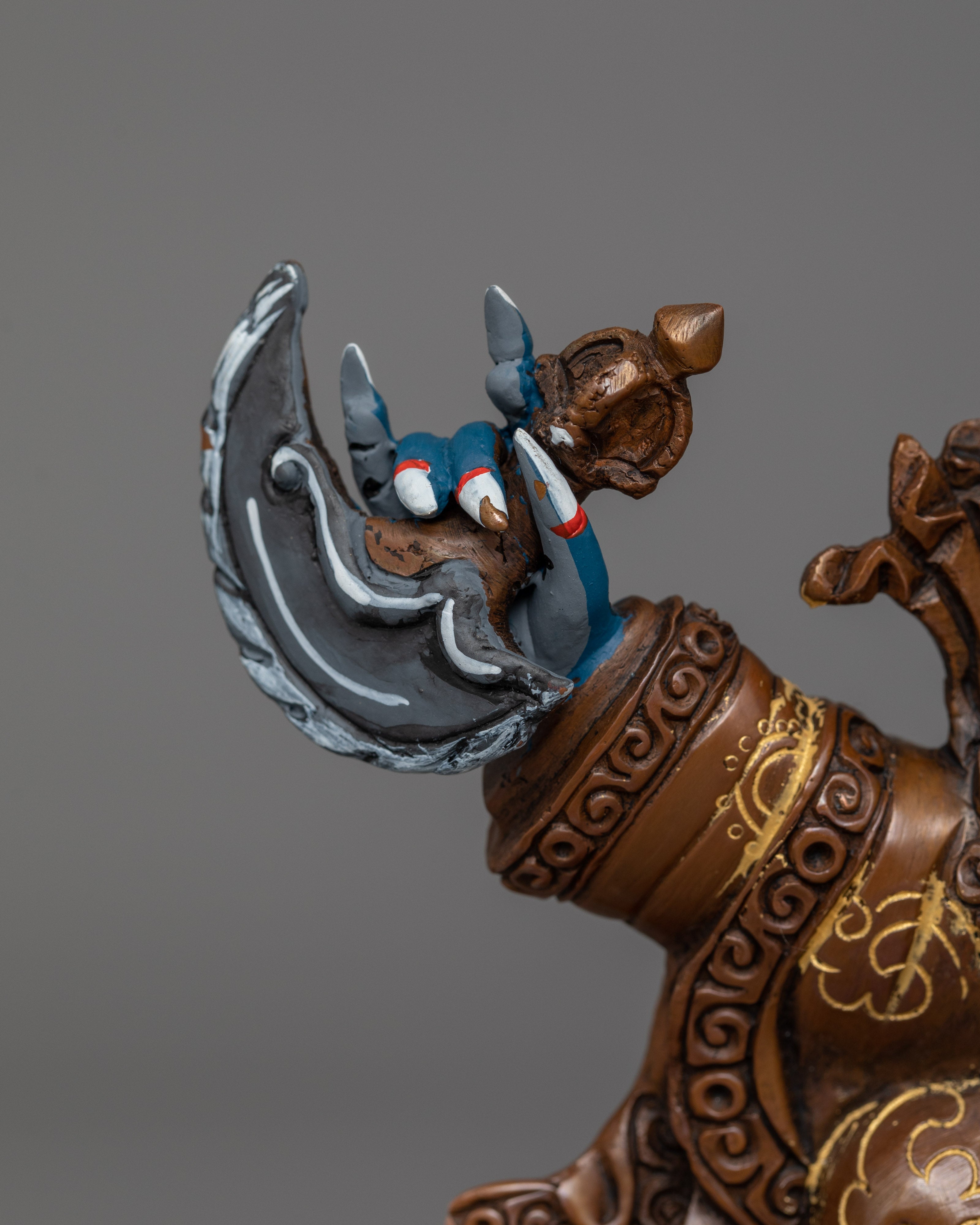 Mahakala Bernakchen Tibetan Deity Figurine | Protector of the Karma Kagyu Lineage