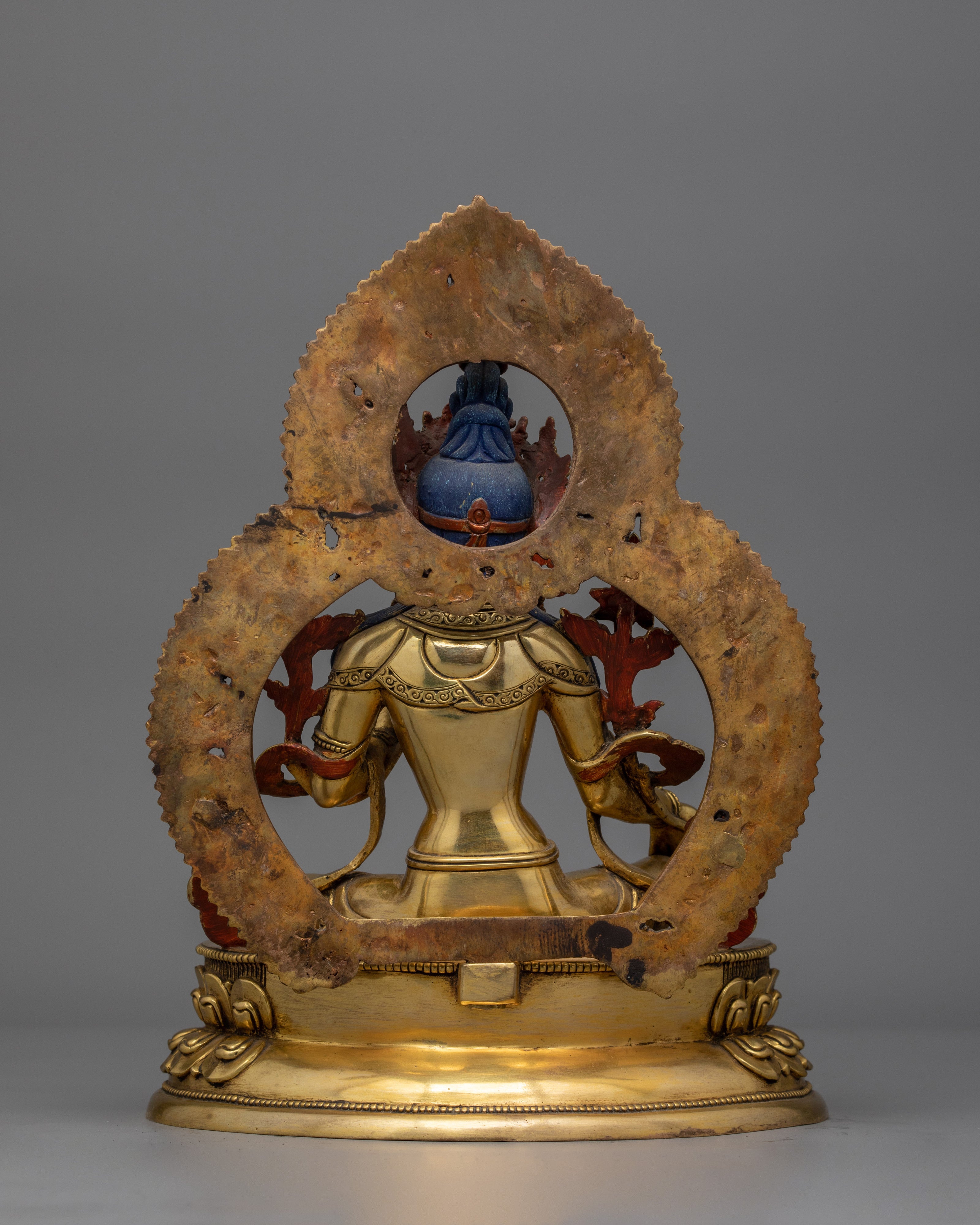 11 Inch Green Tara Buddhist Goddess Statue | Syamatara Goddess of Swift Protection