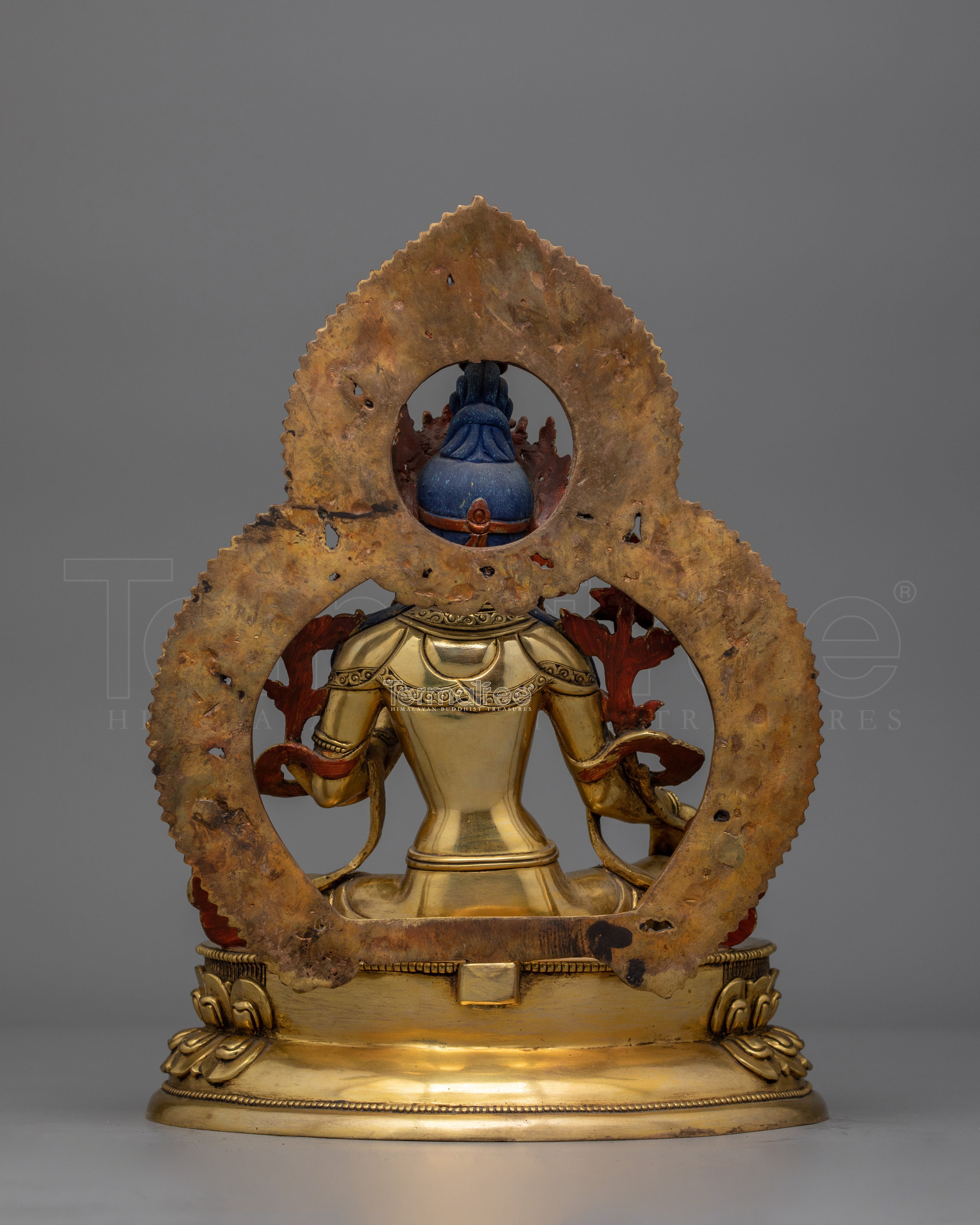 11 Inch Green Tara Buddhist Goddess Statue | Syamatara Goddess of Swift Protection