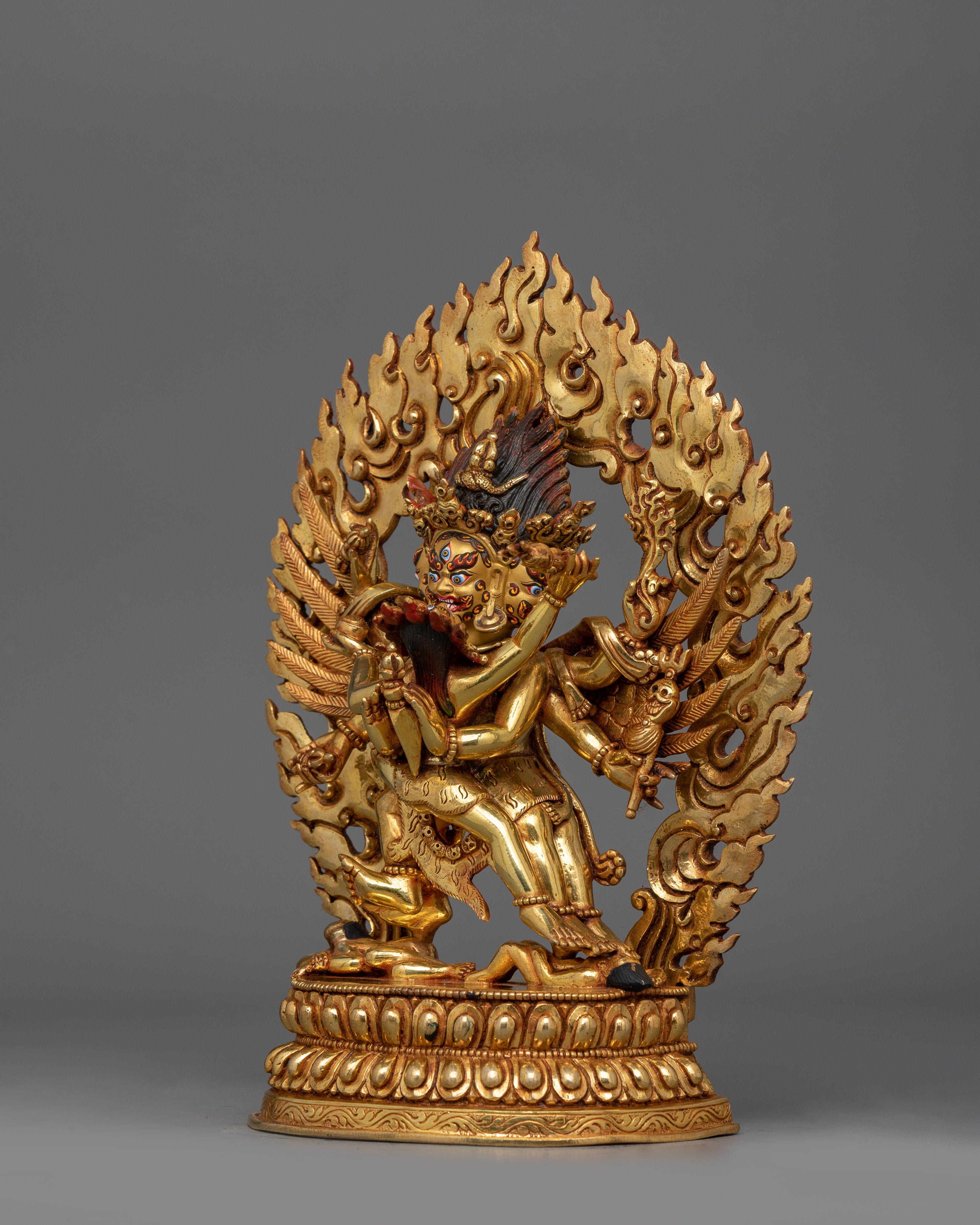 Vajrakilaya Wrathful Deity Statue | Handcrafted Sculpture of Obstacles Removal