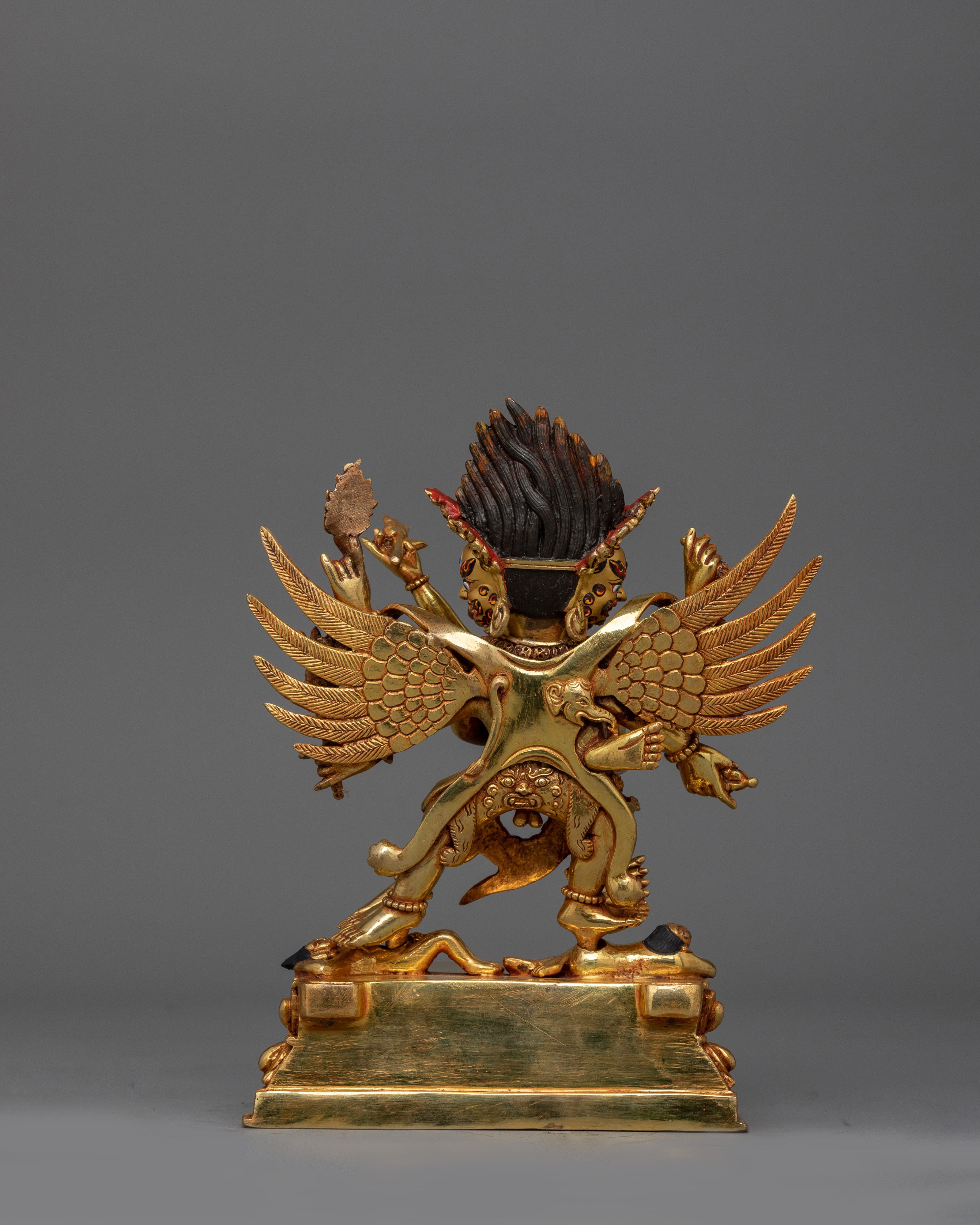 Vajrakilaya Wrathful Deity Statue | Handcrafted Sculpture of Obstacles Removal