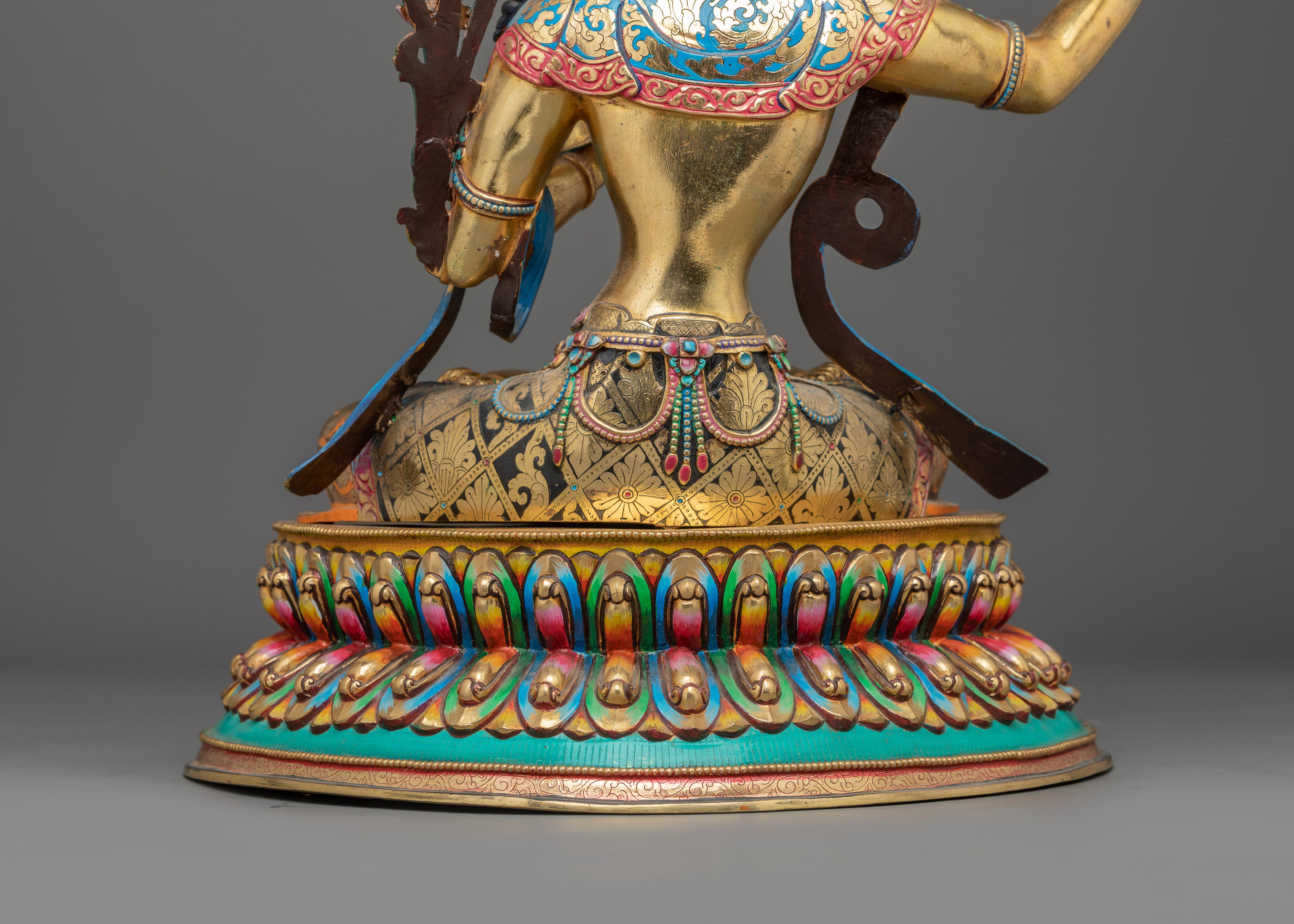 Manjushri Bodhisattva of Insightful Wisdom Statue | Spiritual Figure for Meditation