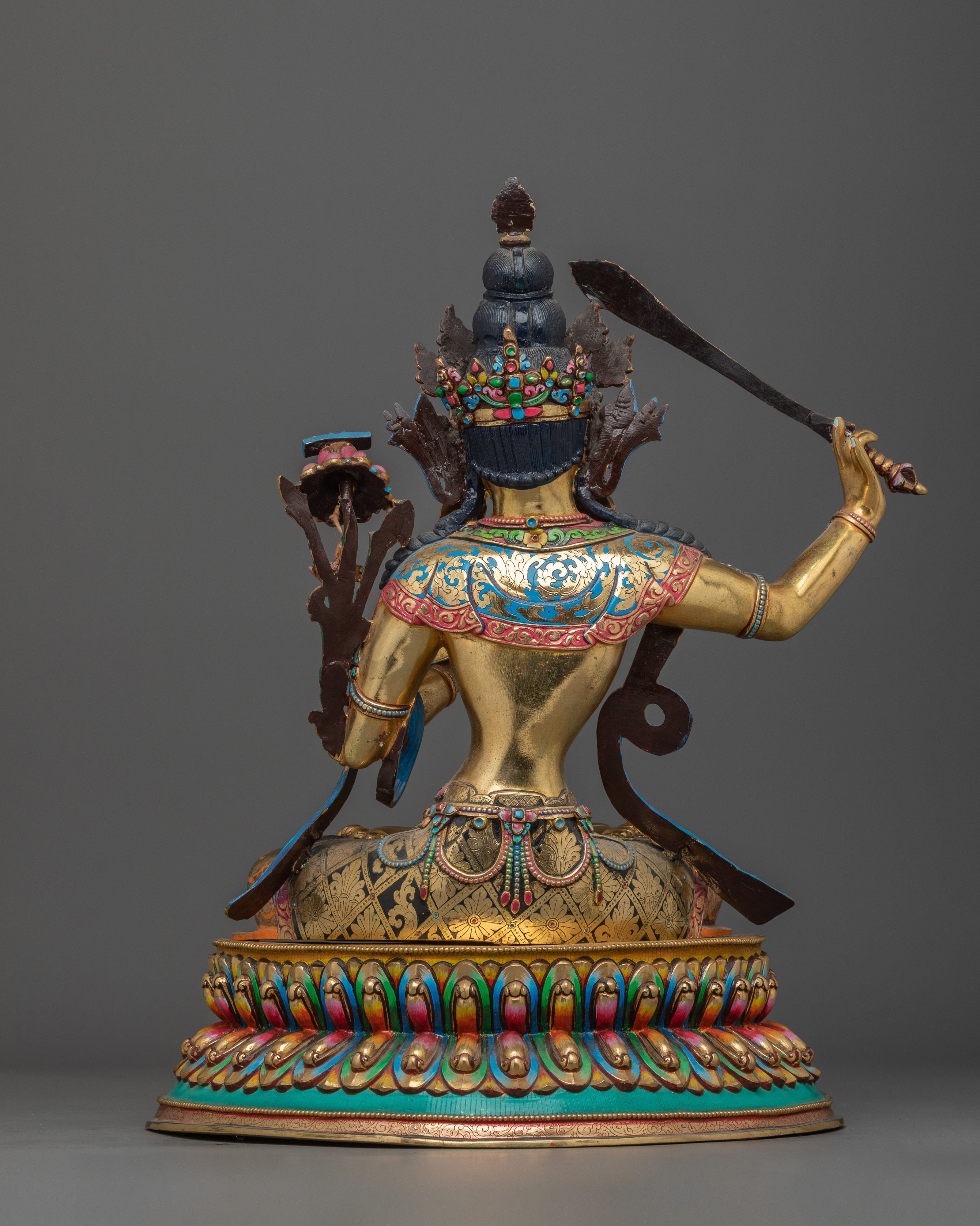 Manjushri Bodhisattva of Insightful Wisdom Statue | Spiritual Figure for Meditation