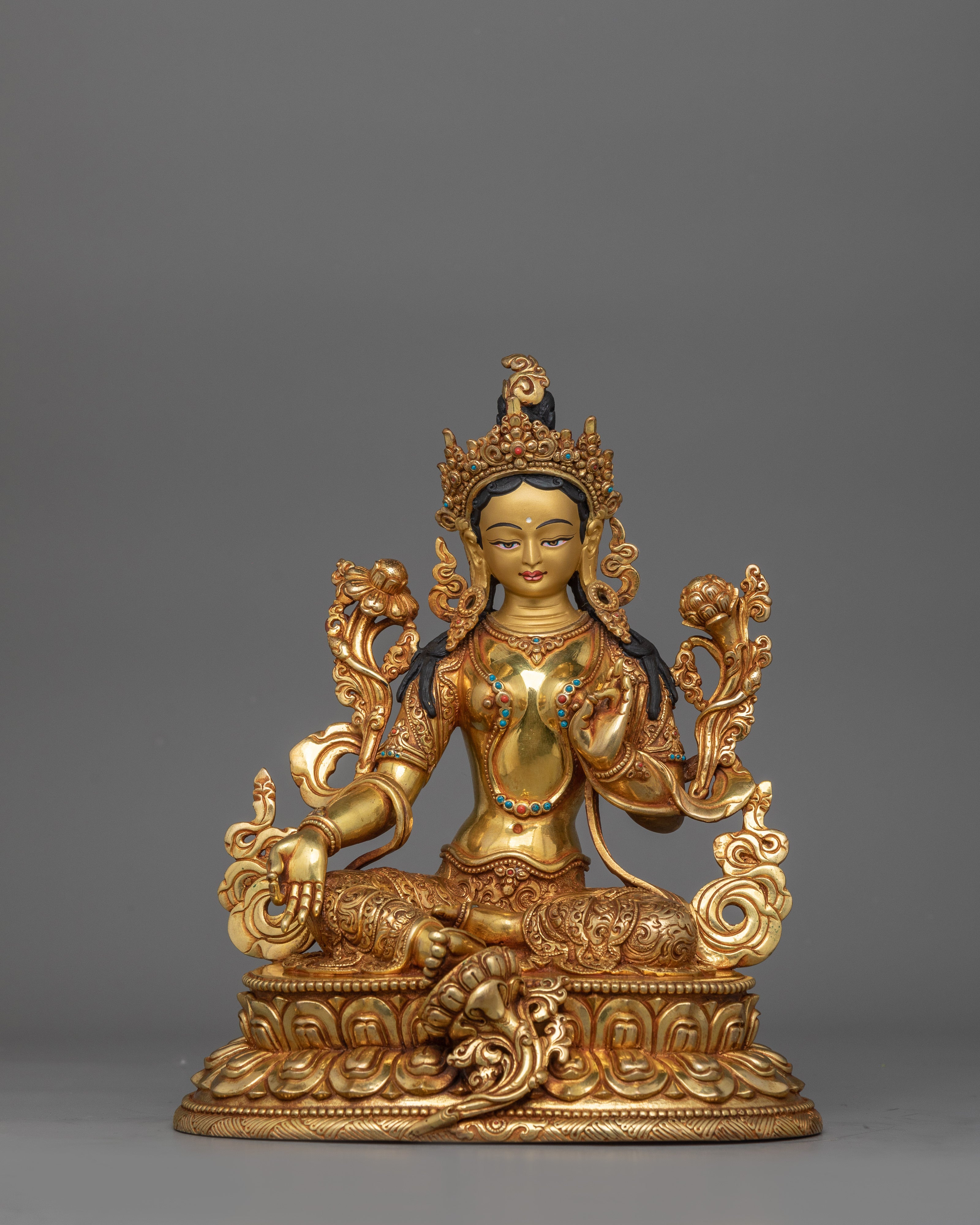 Green Tara Beloved Deity in Tibetan Buddhism | Divine Feminine Art