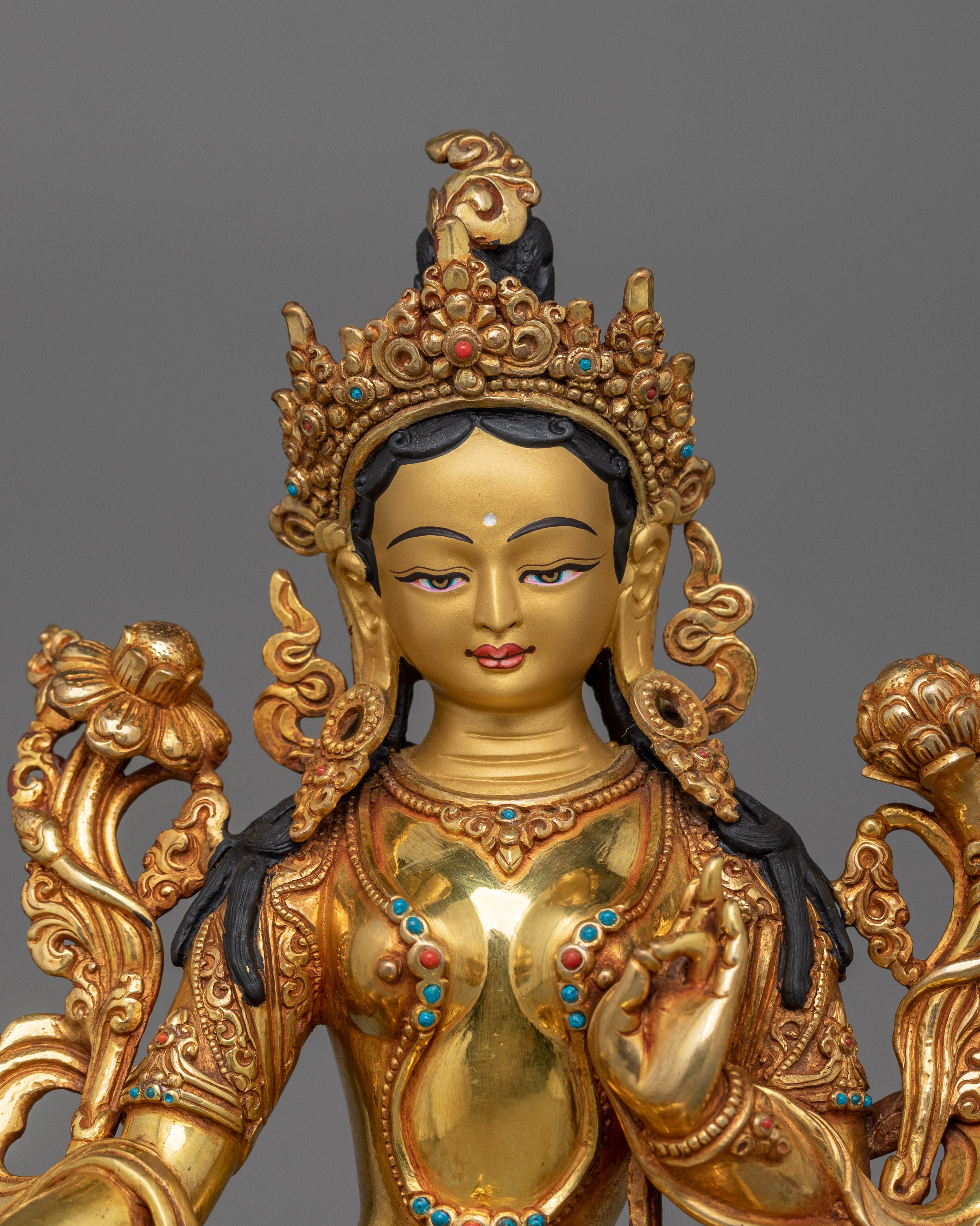 Green Tara Beloved Deity in Tibetan Buddhism | Divine Feminine Art