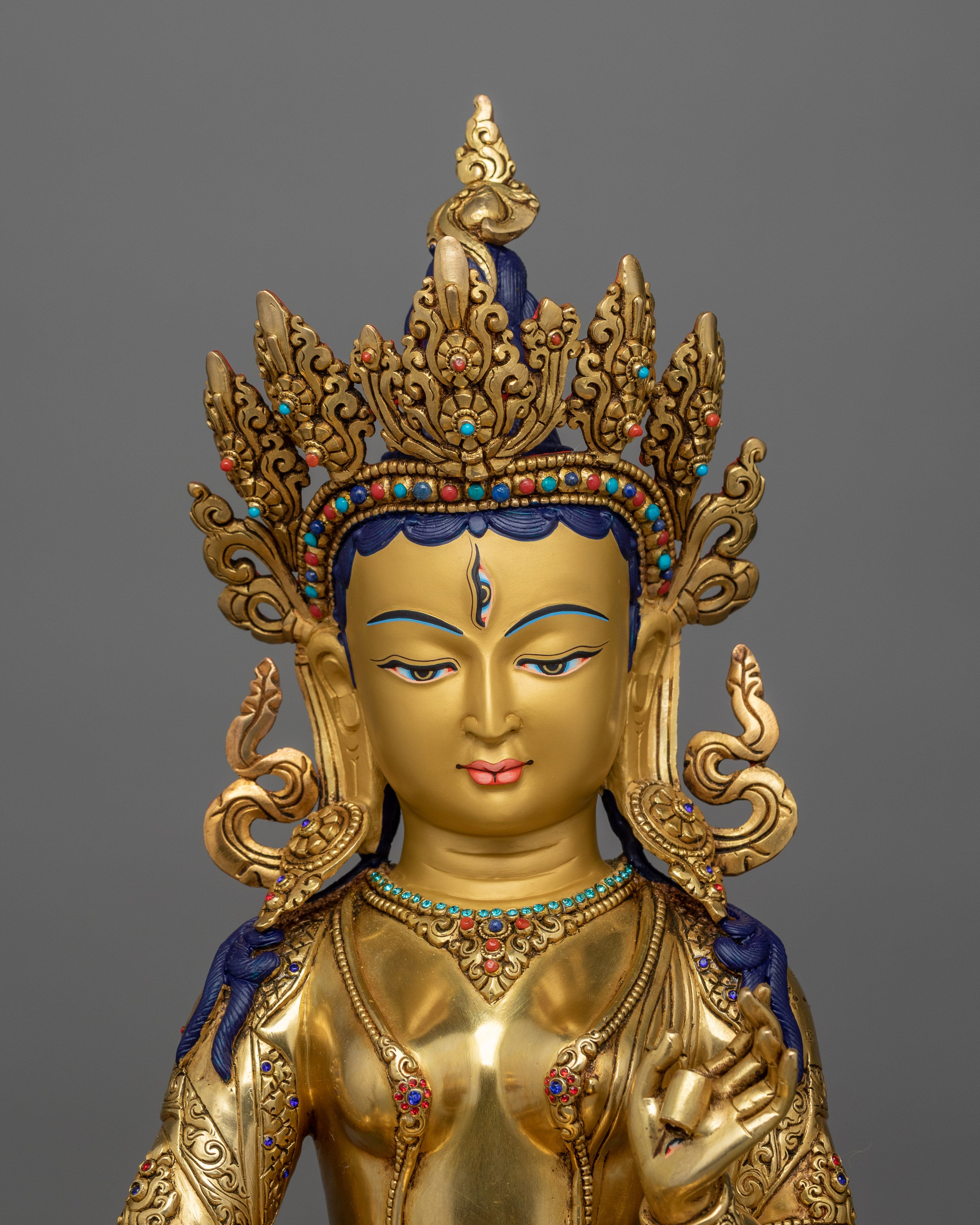 Handmade Statue of Dukar for shrine | Deity of Grace and Spiritual Growth