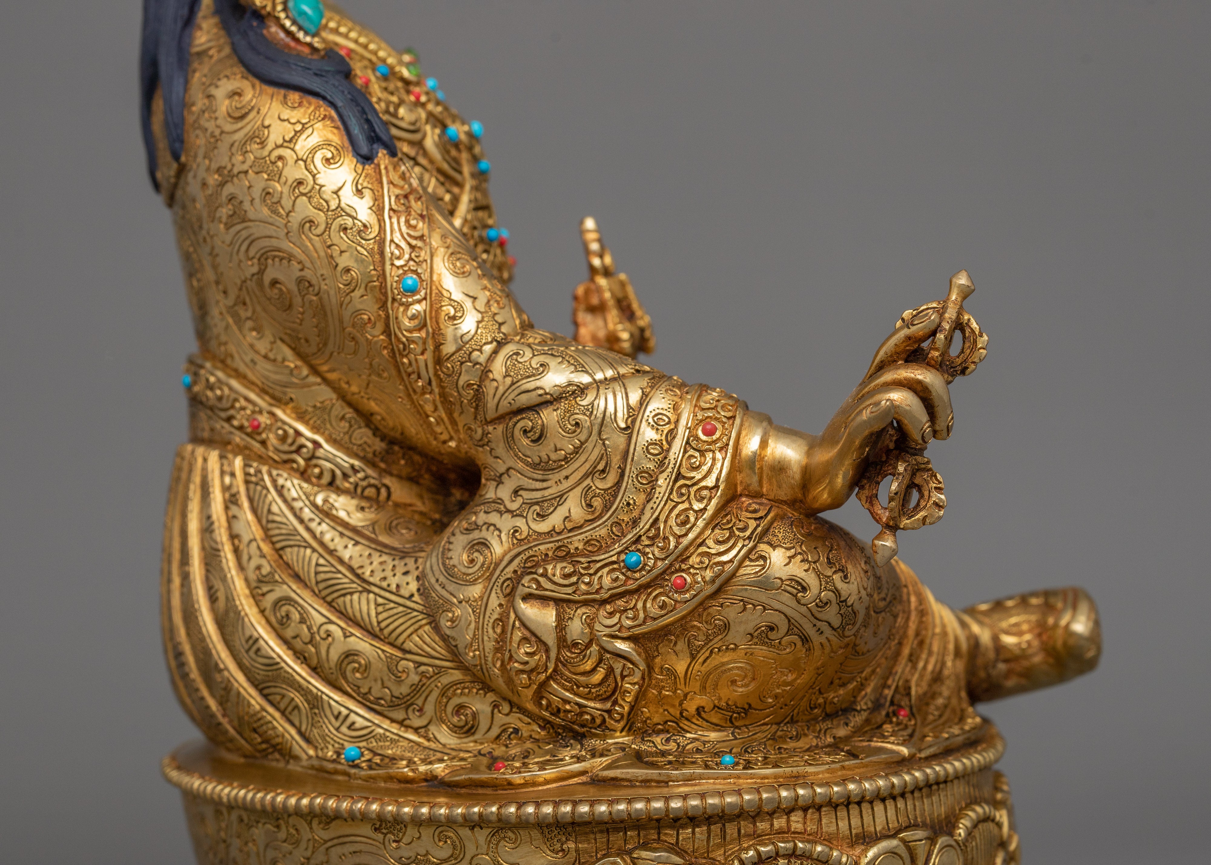 Lotus-Born Guru Padmasambhava Figurine | Tantric Buddhist Master