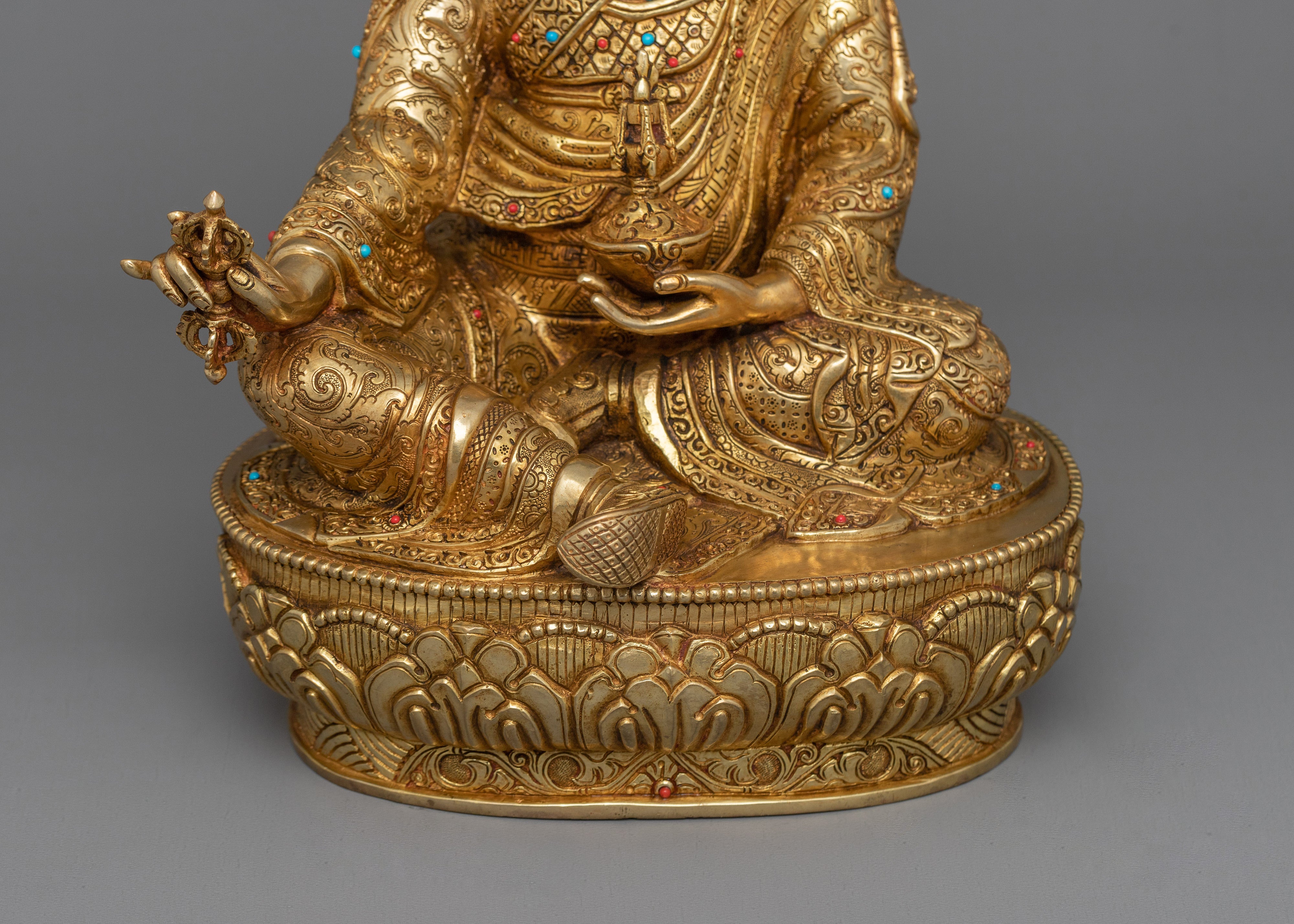 Lotus-Born Guru Padmasambhava Figurine | Tantric Buddhist Master