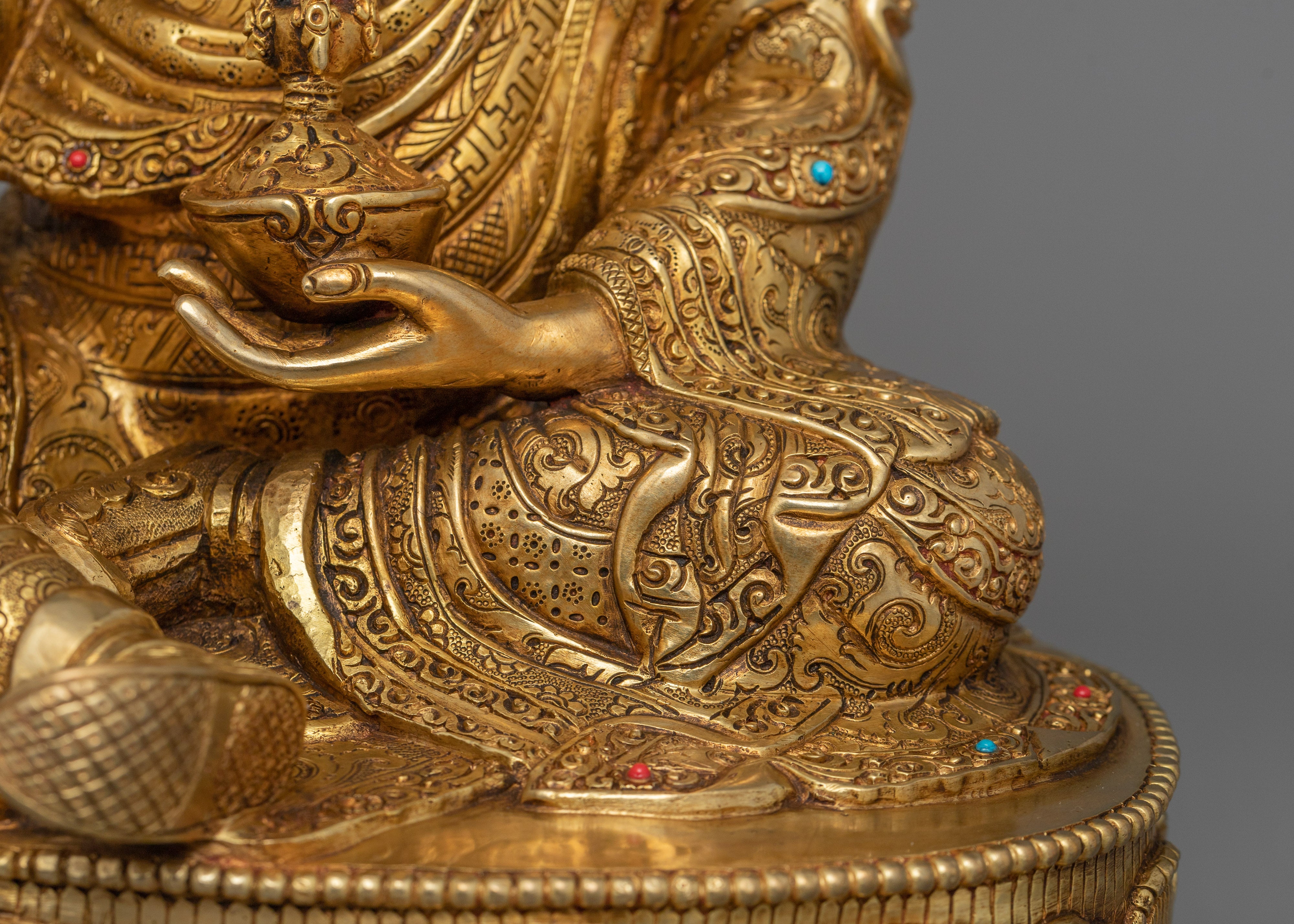 Lotus-Born Guru Padmasambhava Figurine | Tantric Buddhist Master
