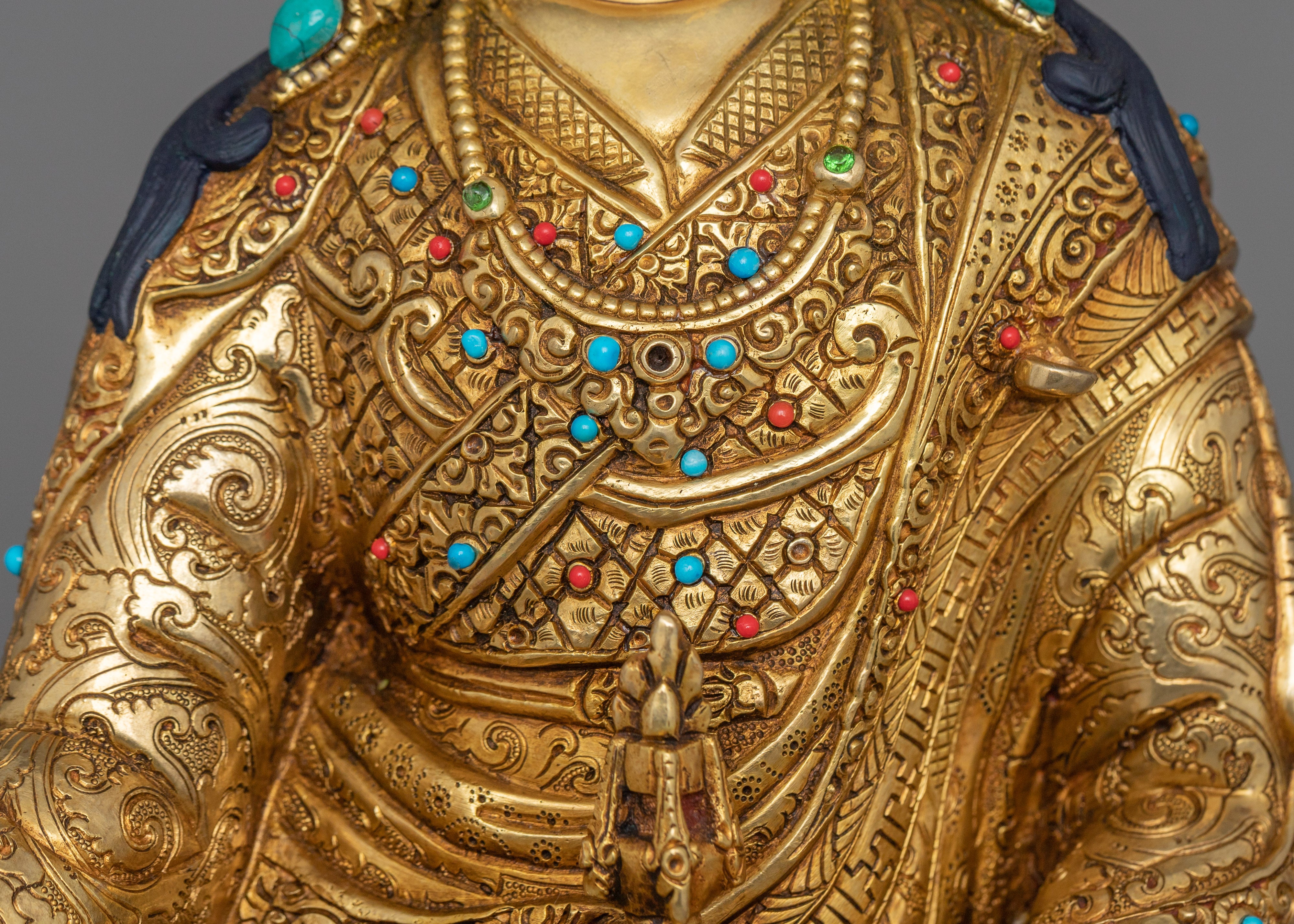 Lotus-Born Guru Padmasambhava Figurine | Tantric Buddhist Master