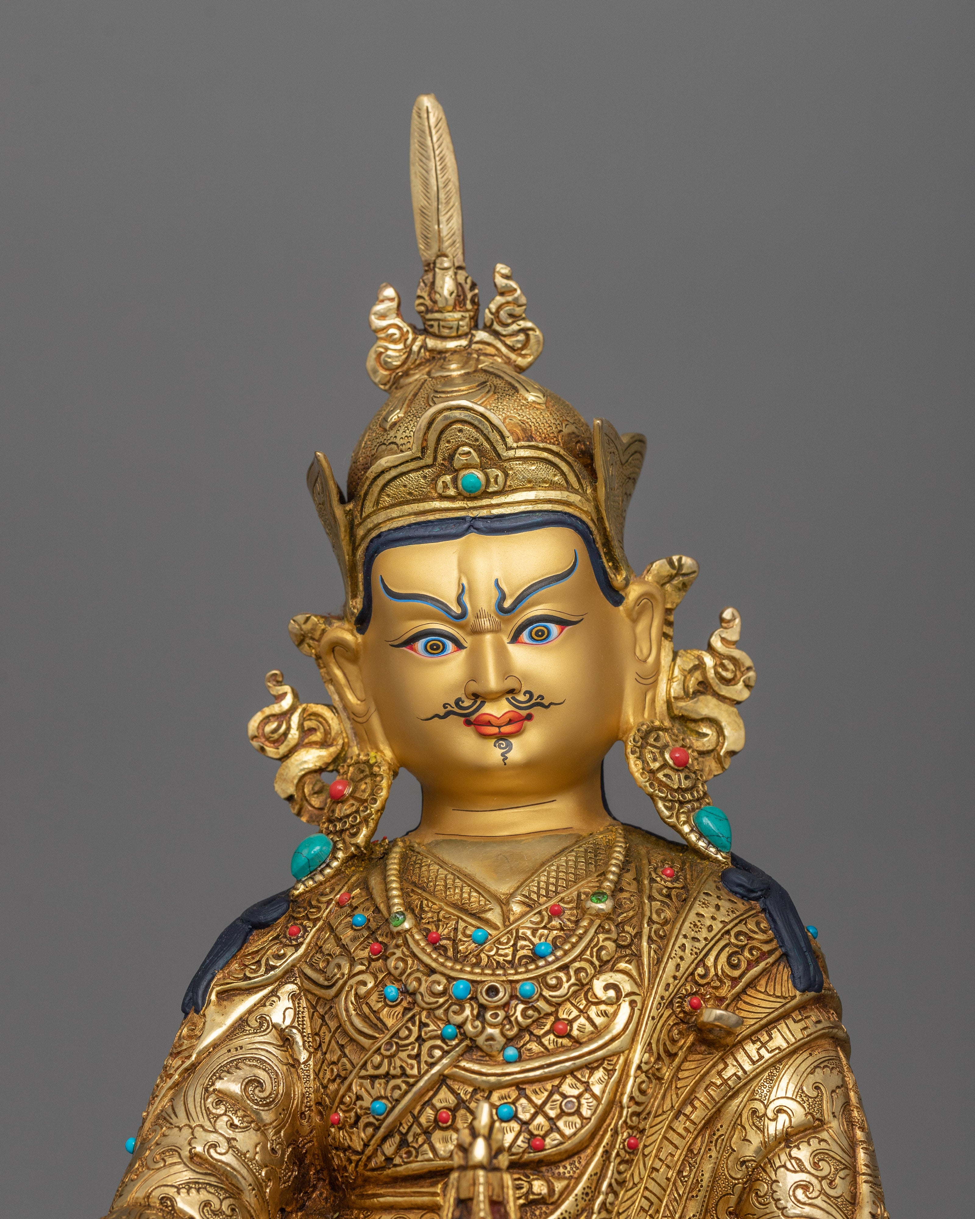 Lotus-Born Guru Padmasambhava Figurine | Tantric Buddhist Master
