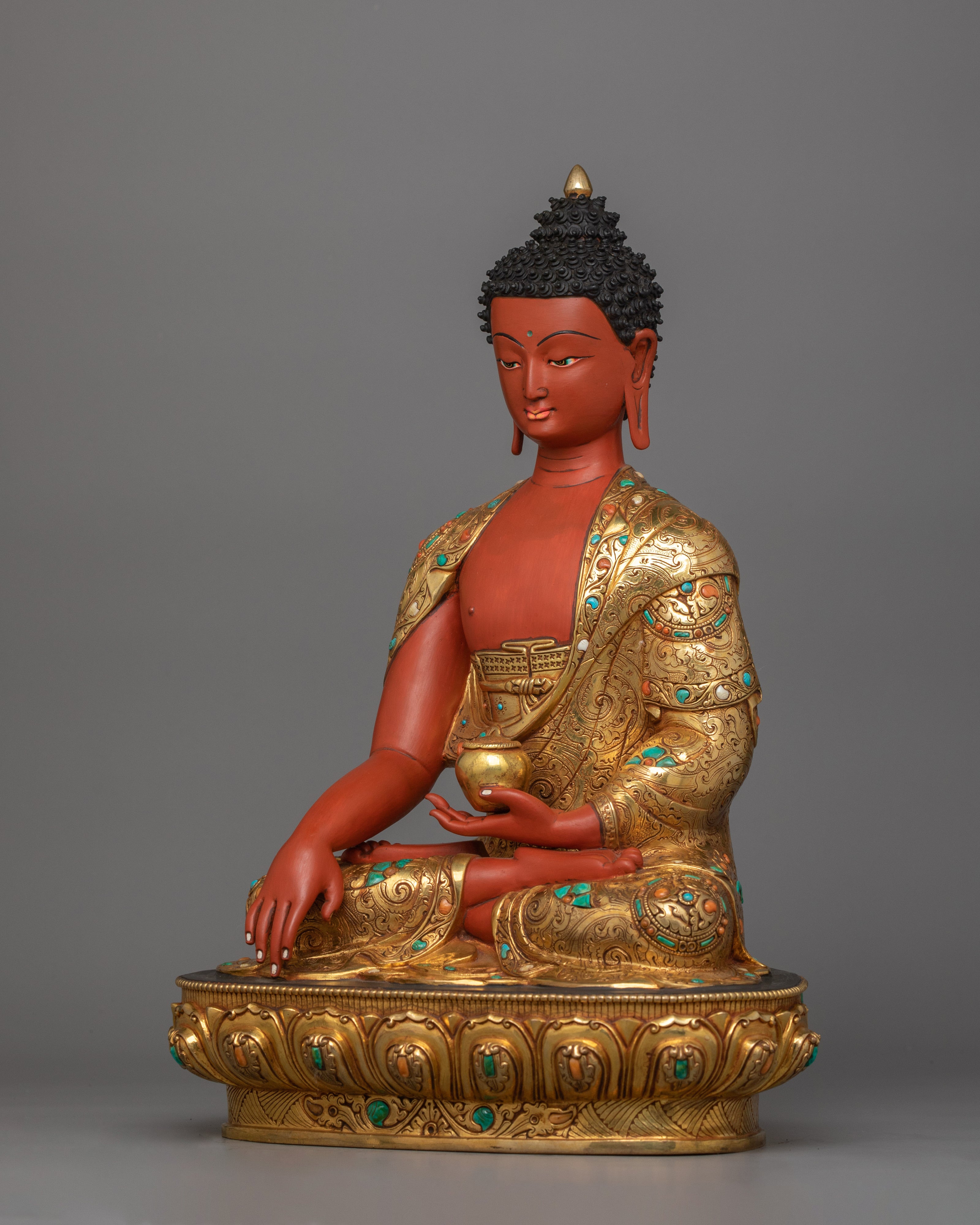 Shakyamuni Buddha Spiritual Wisdom Figurine | The Enlightened One Himalayan Artwork