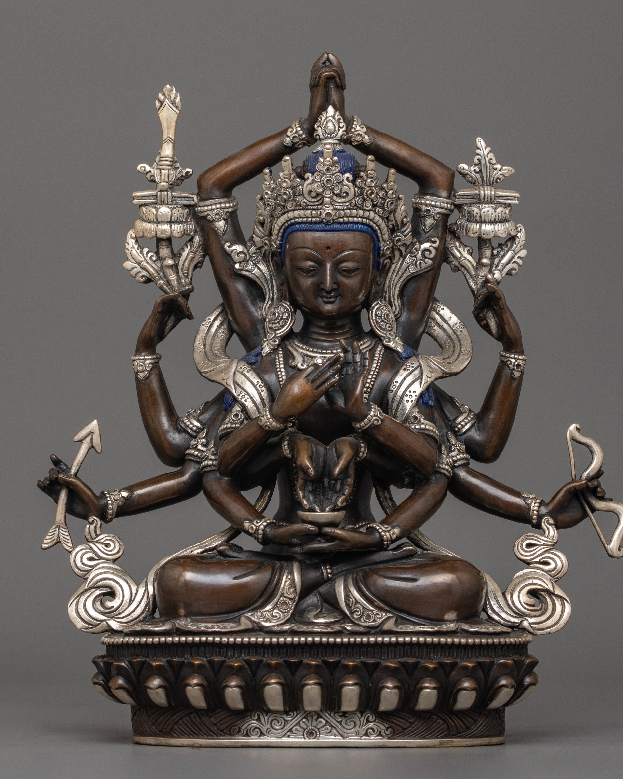 Buddhist Namasangiti Deity Sculpture | Traditional Himalayan Craftsmanship