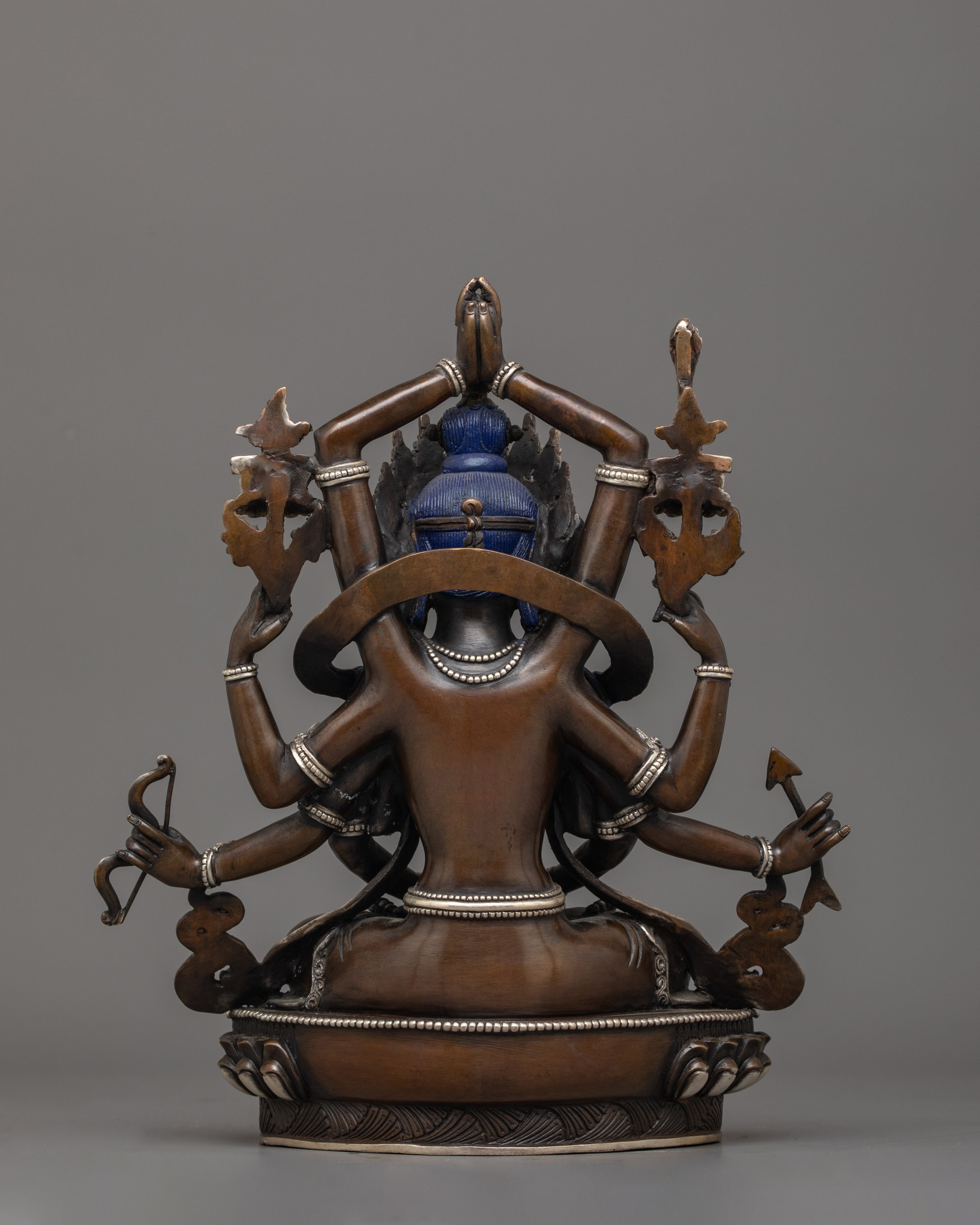 Buddhist Namasangiti Deity Sculpture | Traditional Himalayan Craftsmanship