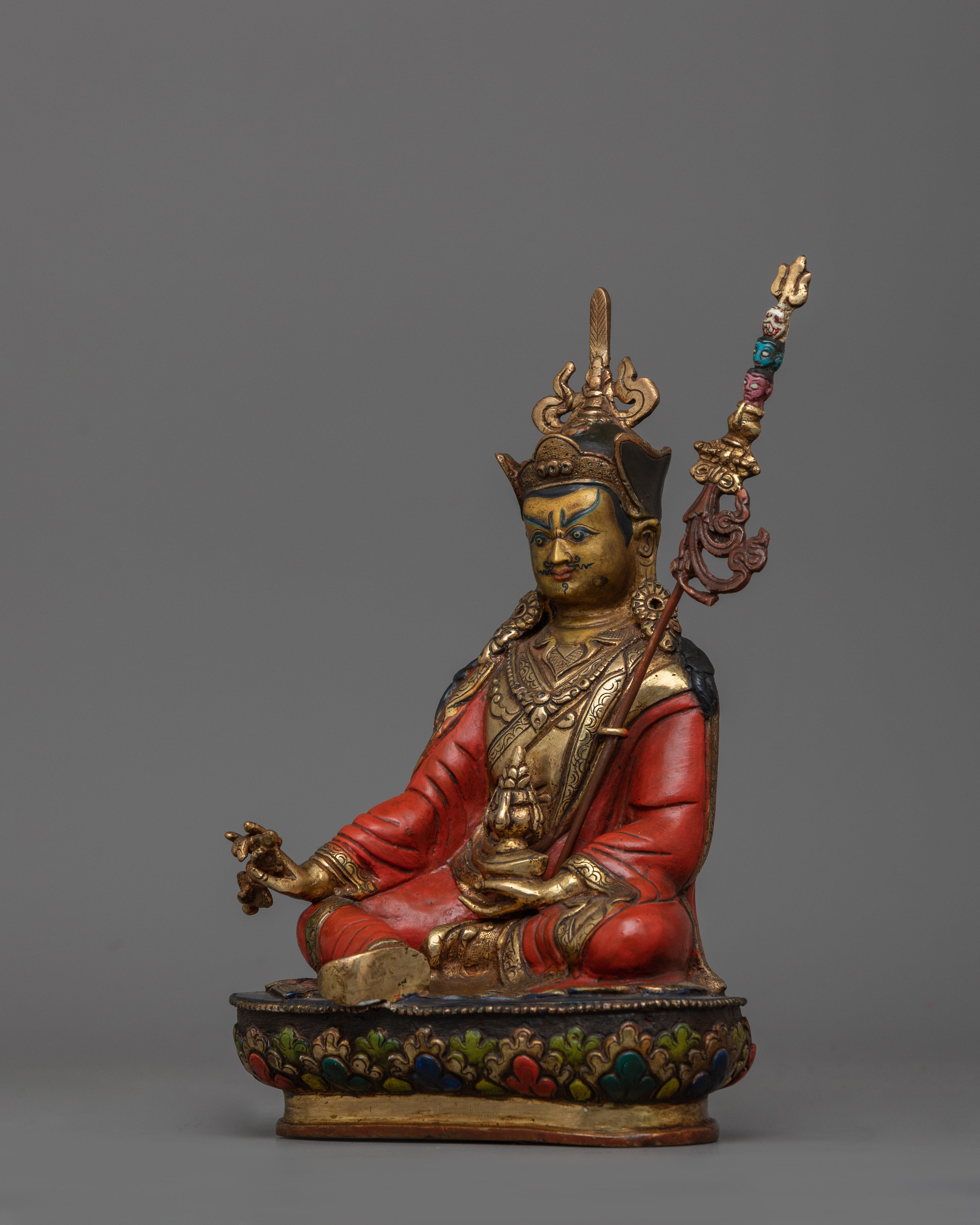 Tibetan Master Padmasambhava Figurine | The Lotus-Born Precious Guru