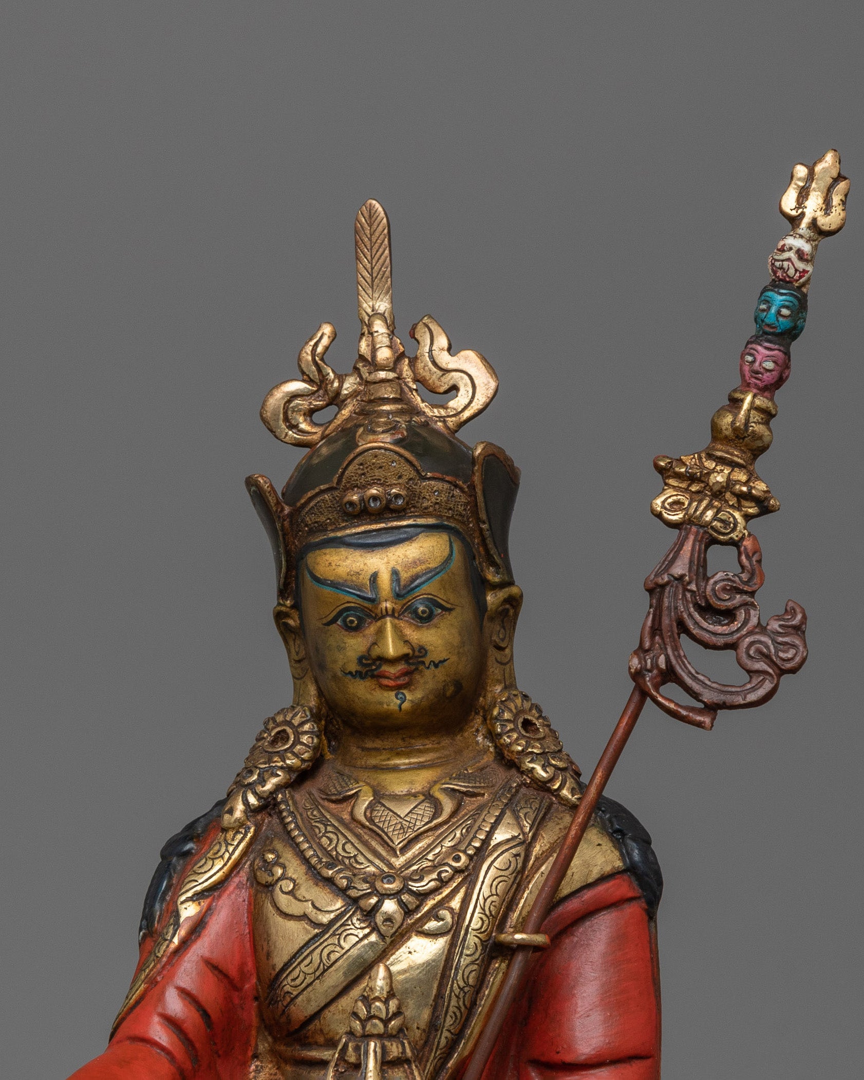 Tibetan Master Padmasambhava Figurine | The Lotus-Born Precious Guru