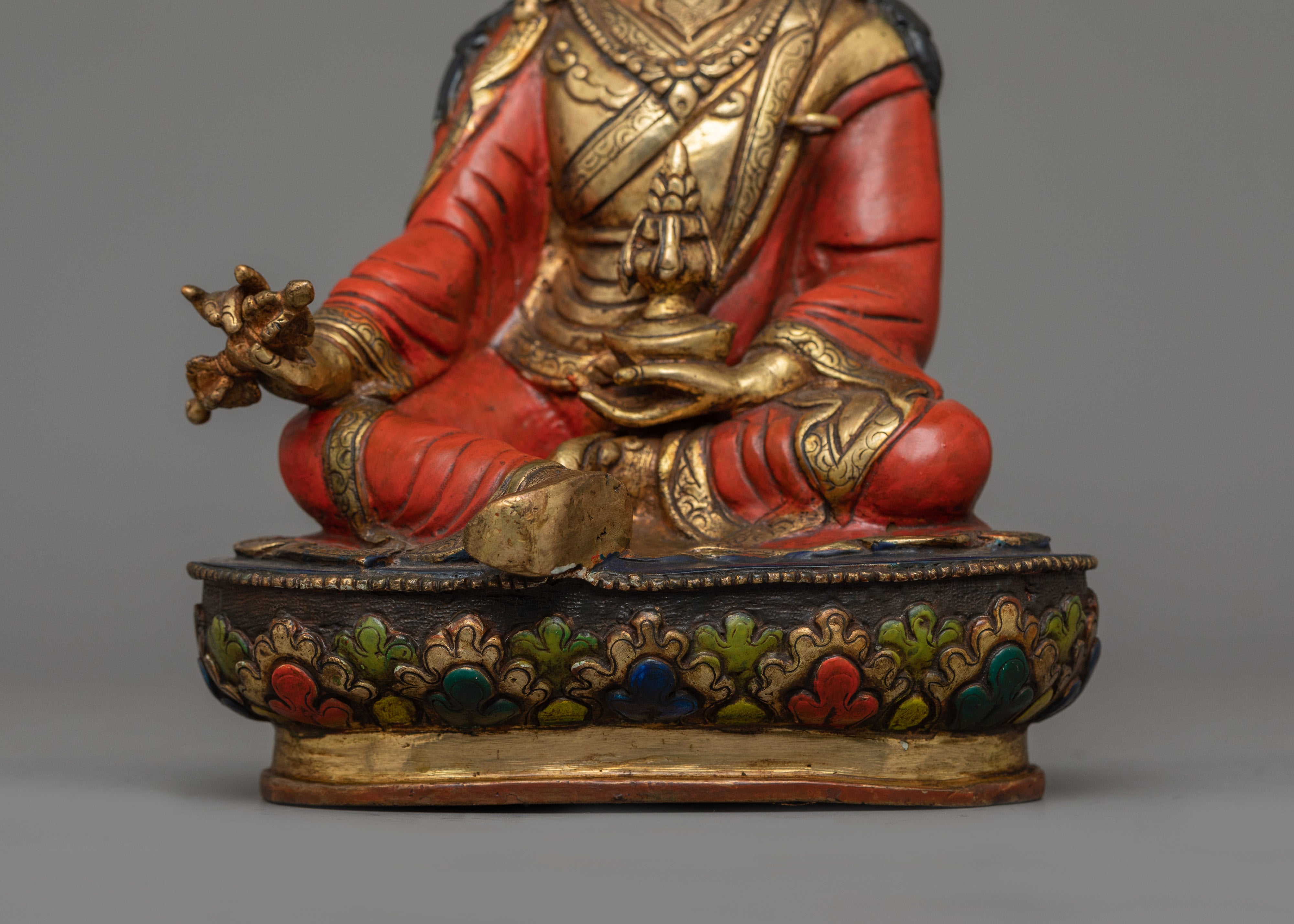 Tibetan Master Padmasambhava Figurine | The Lotus-Born Precious Guru