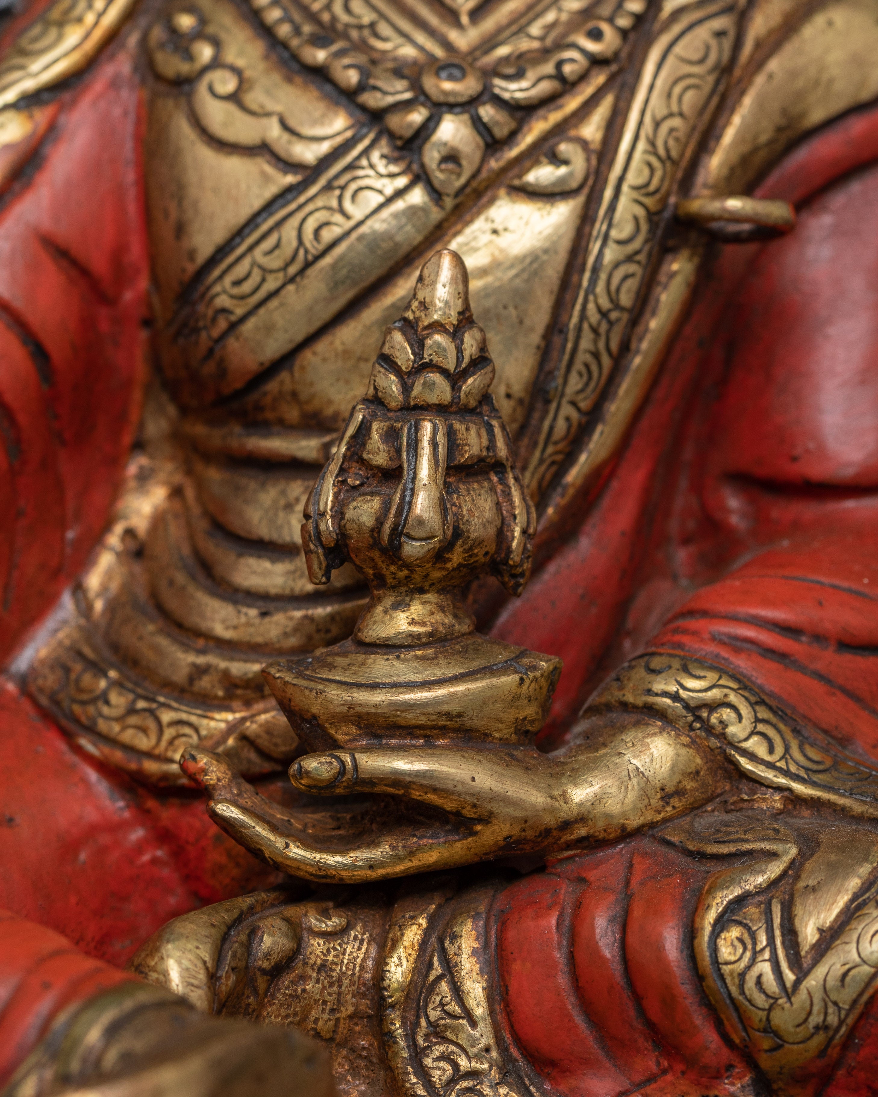 Tibetan Master Padmasambhava Figurine | The Lotus-Born Precious Guru