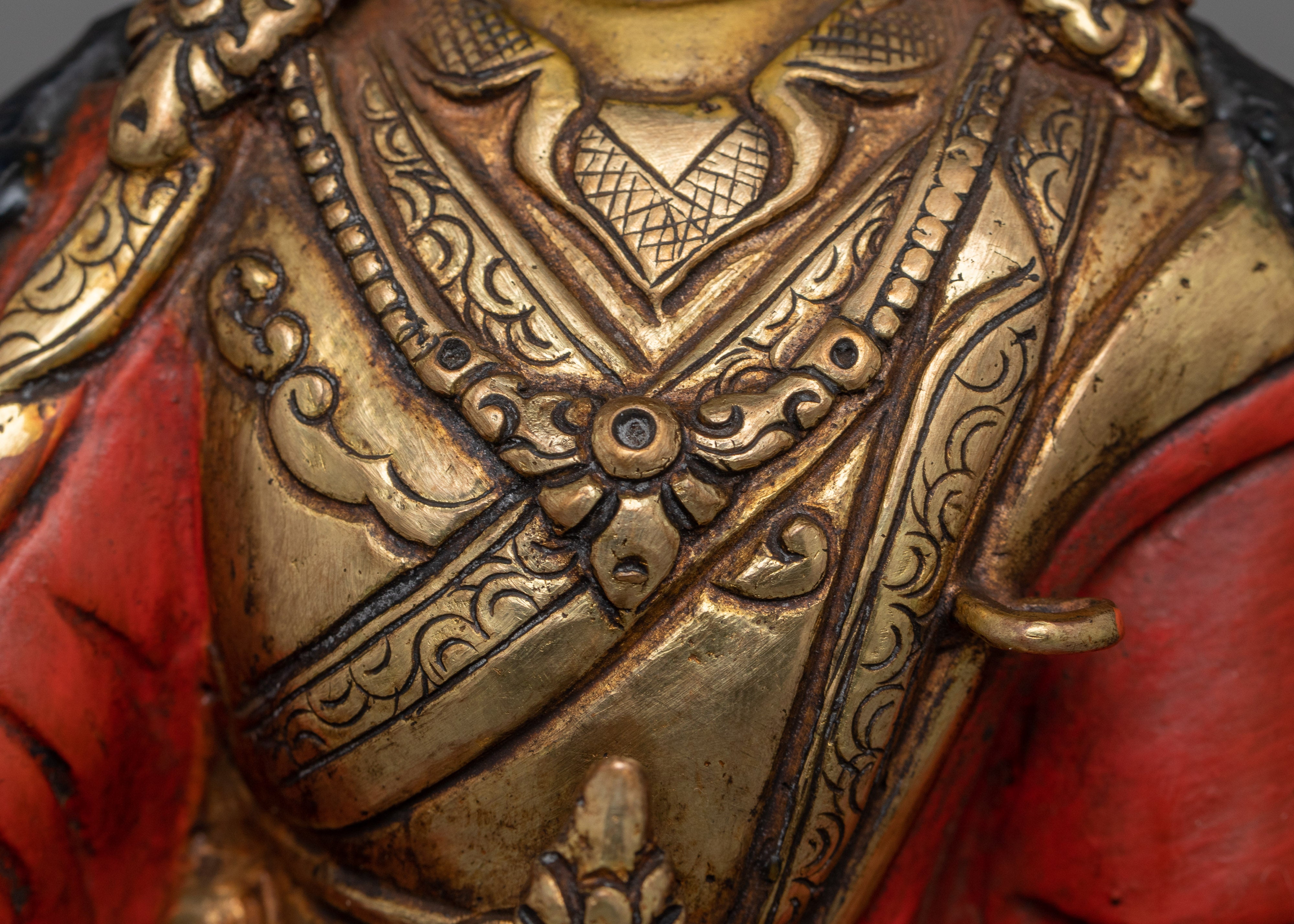 Tibetan Master Padmasambhava Figurine | The Lotus-Born Precious Guru