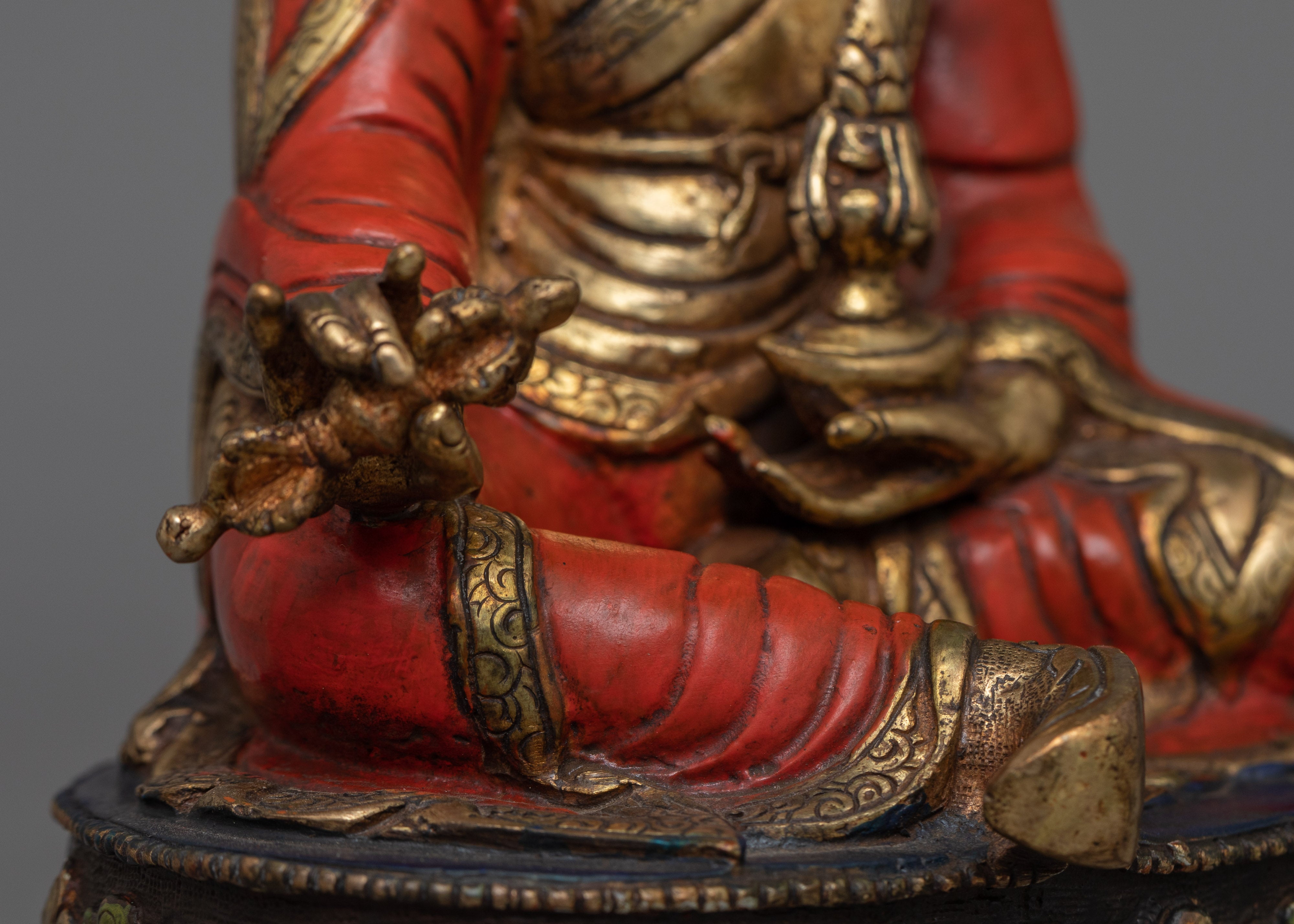 Tibetan Master Padmasambhava Figurine | The Lotus-Born Precious Guru