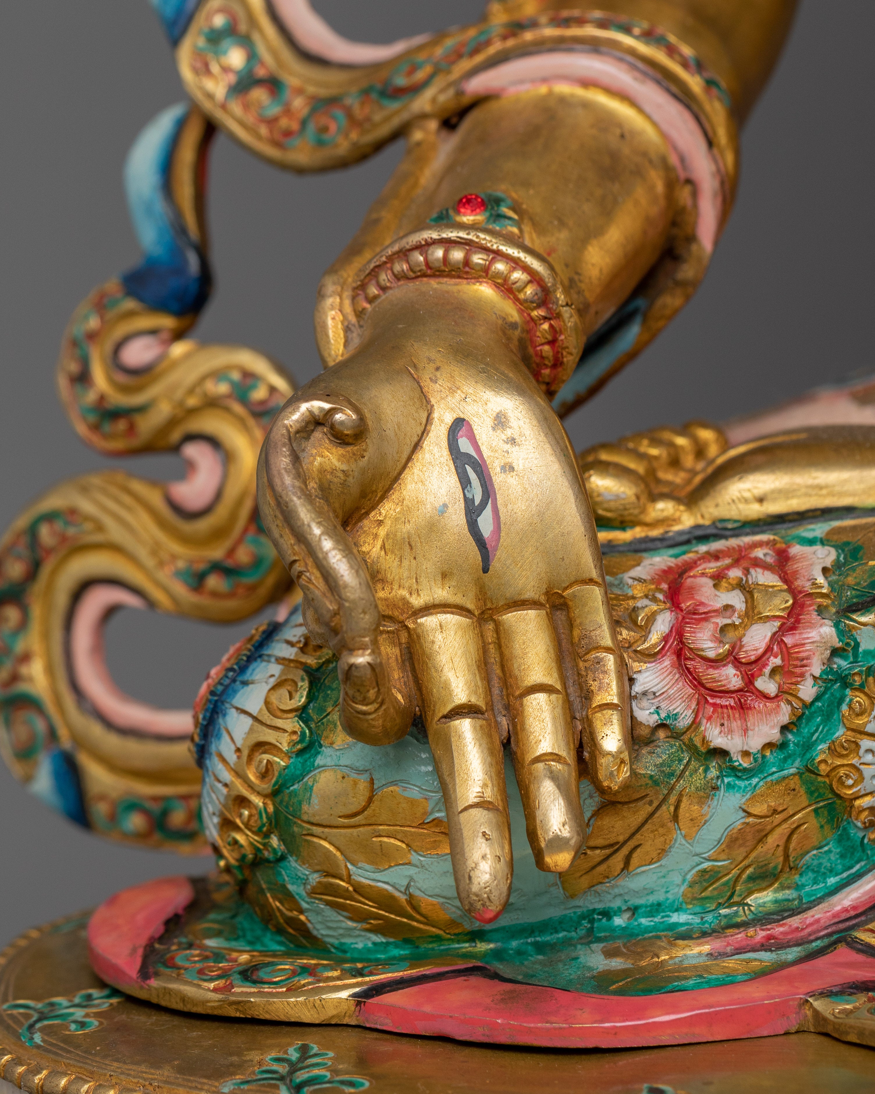 Seven Eyes Deity White Tara Statue | Mother of all Buddhas