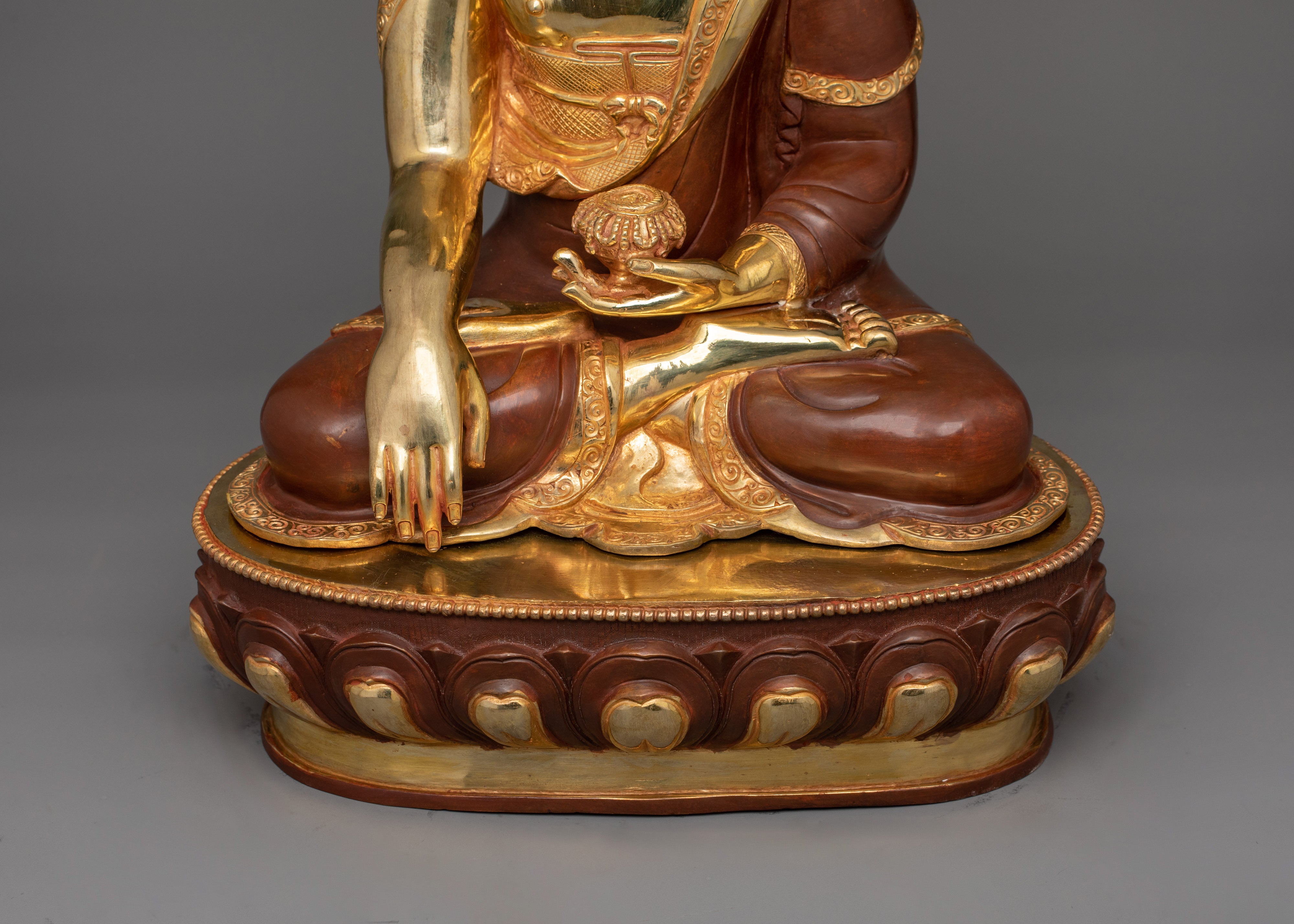 Traditional Shakyamuni Buddha Inner Peace Figurine | Himalayan Spiritual Zen Art-work