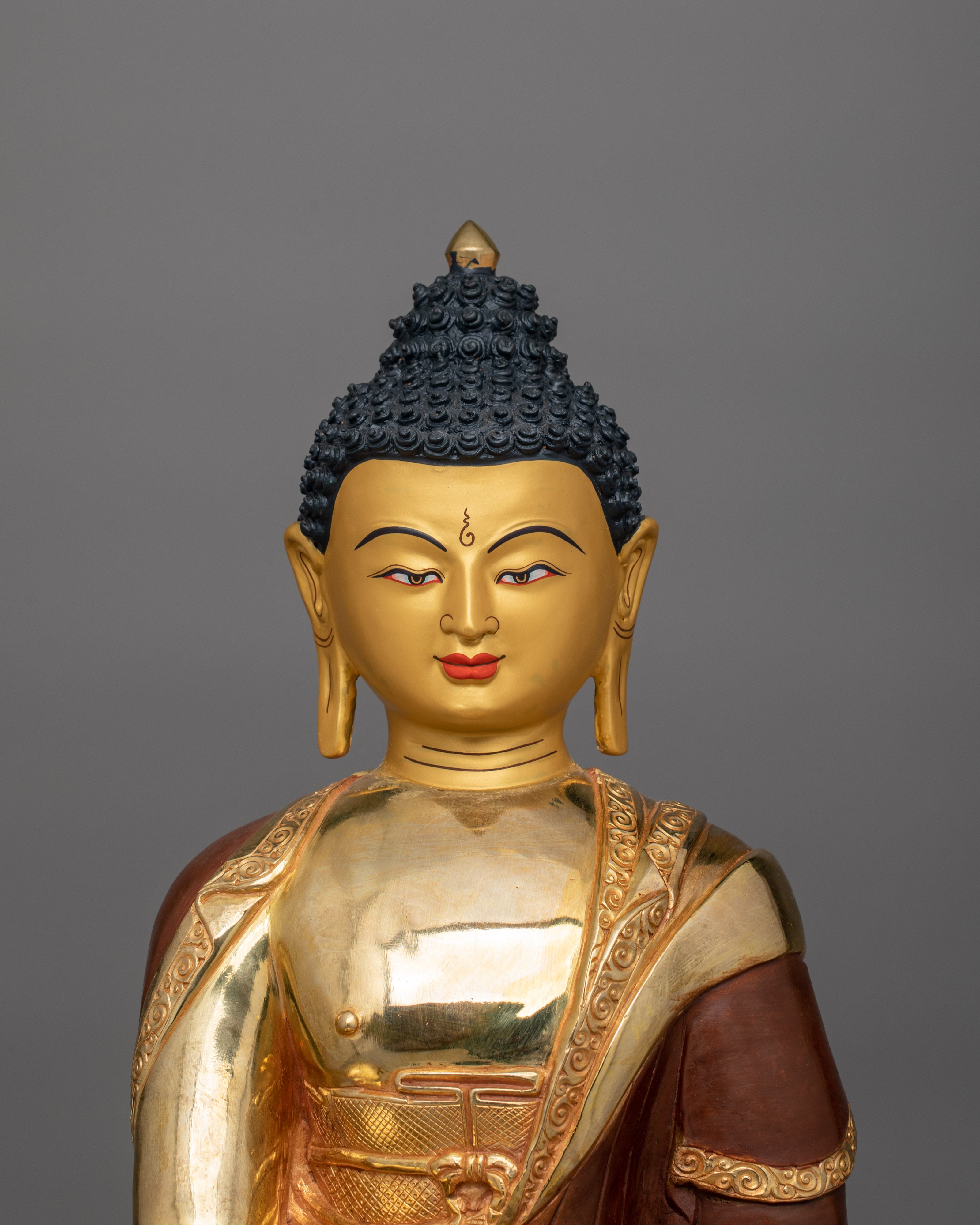Traditional Shakyamuni Buddha Inner Peace Figurine | Himalayan Spiritual Zen Art-work
