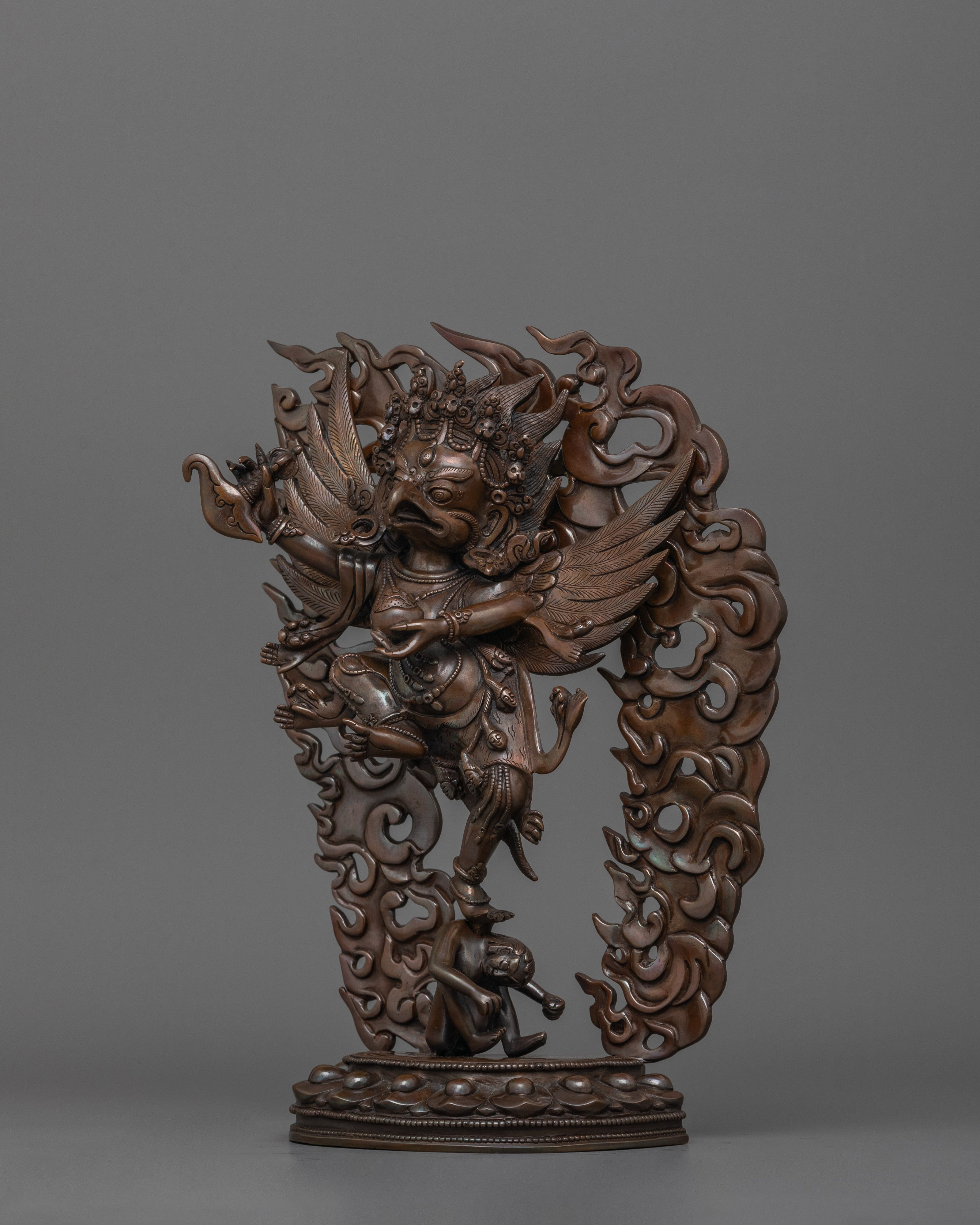 Garuda Statue in Himalayan Art Style | Tibetan Buddhism Sacred Artwork