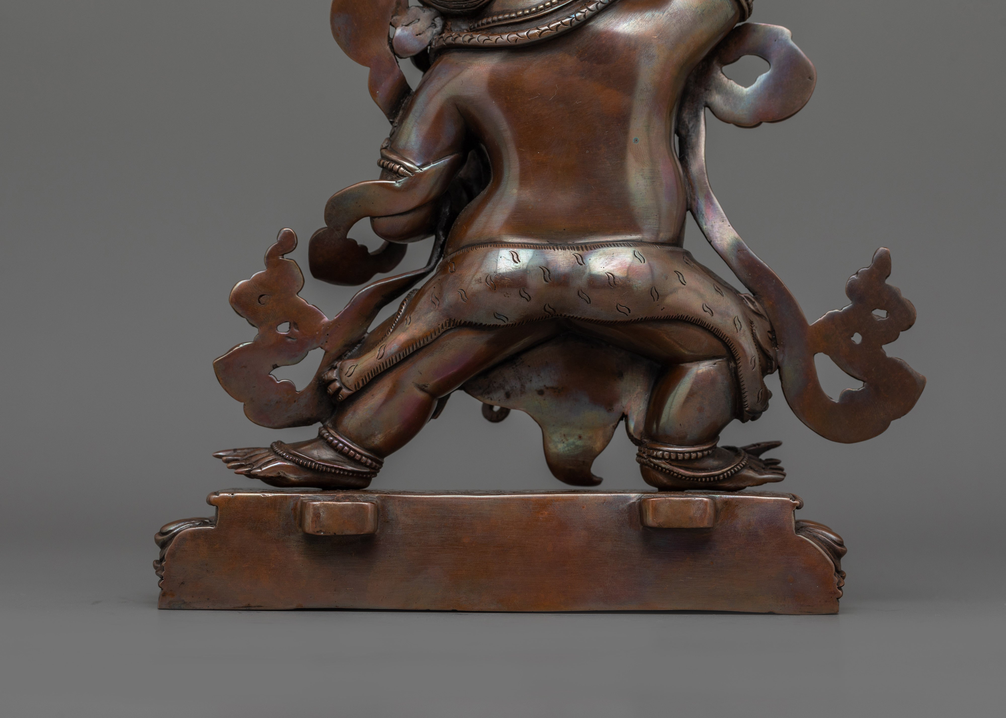 Vajrapani Handcrafted Oxidized Copper Sculpture | Symbol of Protection and Strength