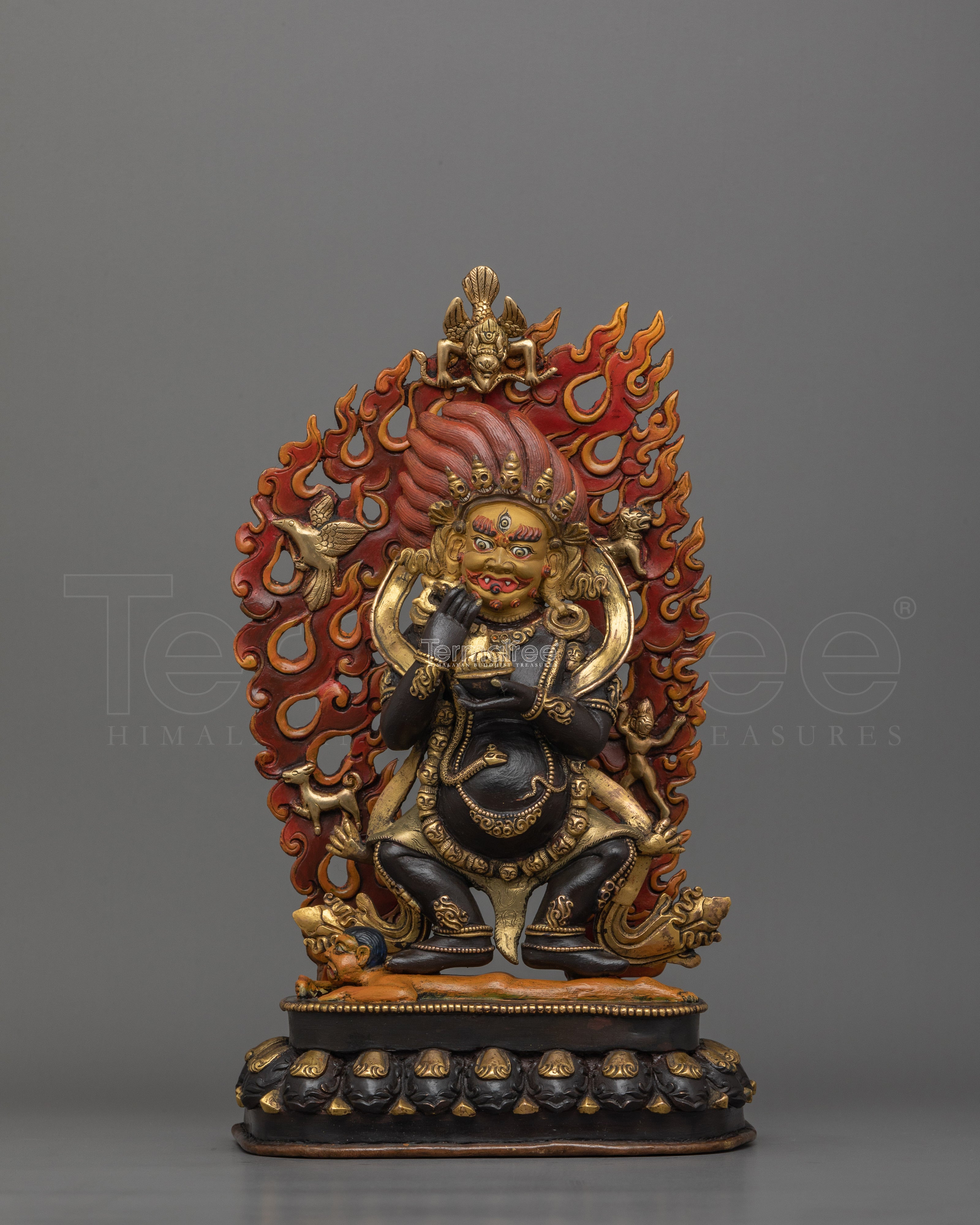 Mahakala Tibetan Buddhist Deity Wrathful Protector | Sacred Art and Craftsmanship for Shrine