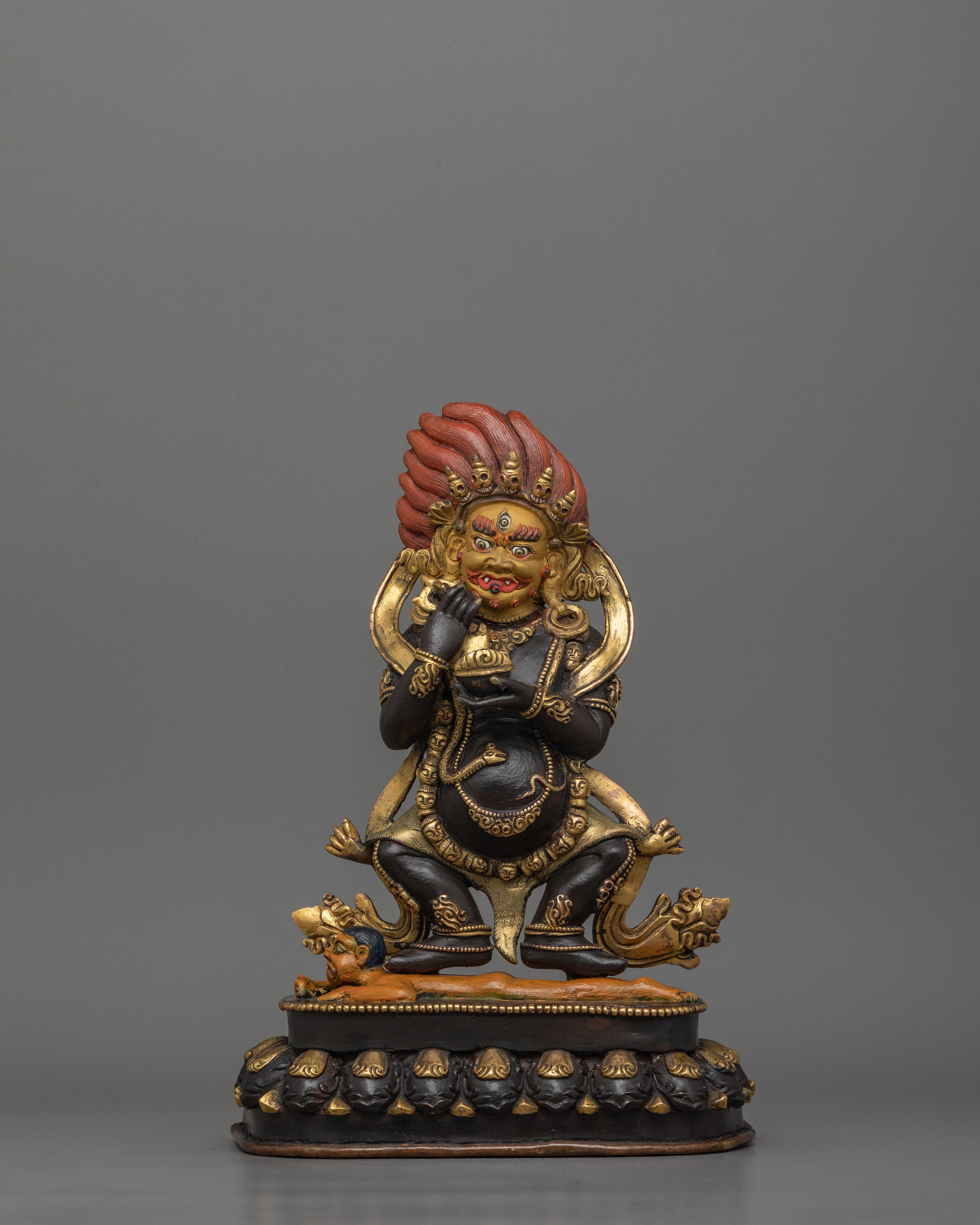 Mahakala Tibetan Buddhist Deity Wrathful Protector | Sacred Art and Craftsmanship for Shrine