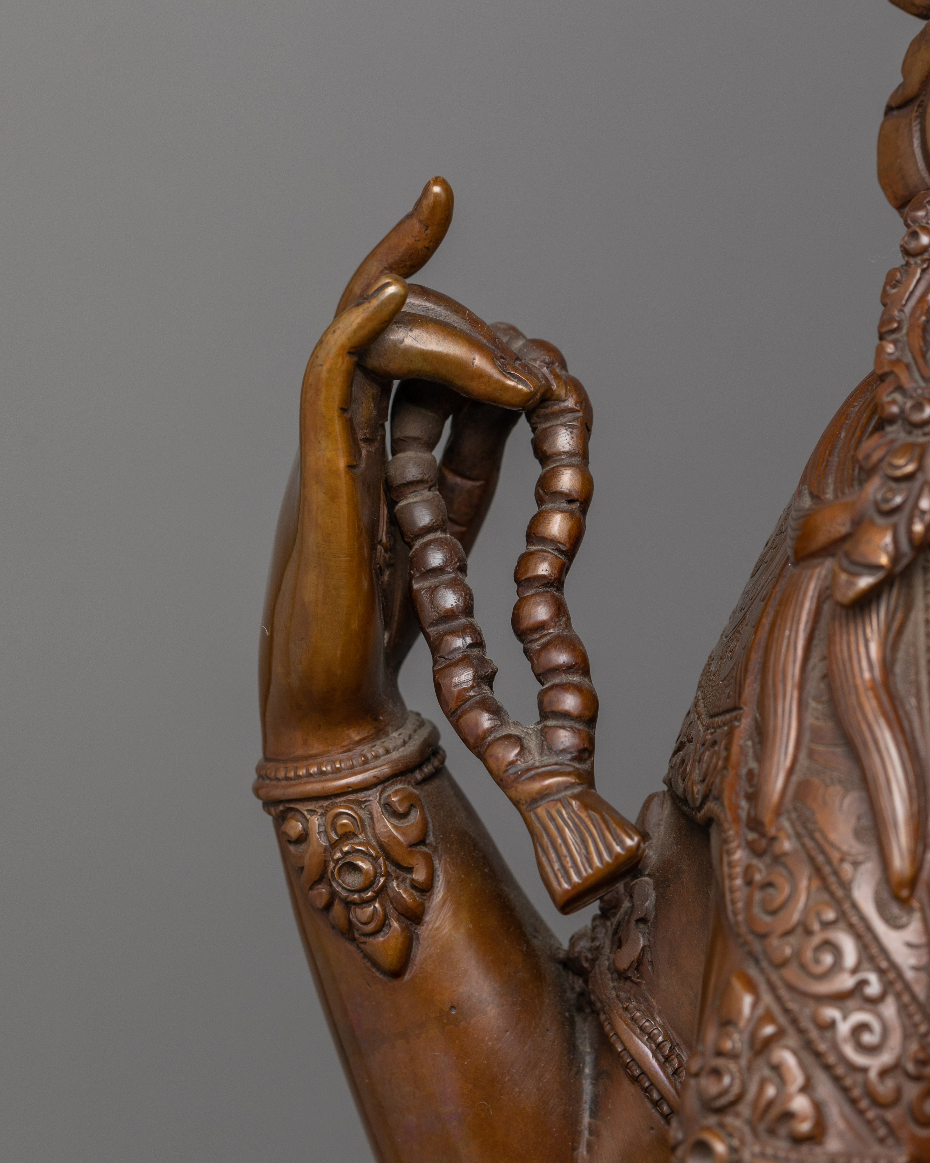 Chenrezig Bodhisattva of Compassion Figurine | Four Armed Chenrezig Sculpture