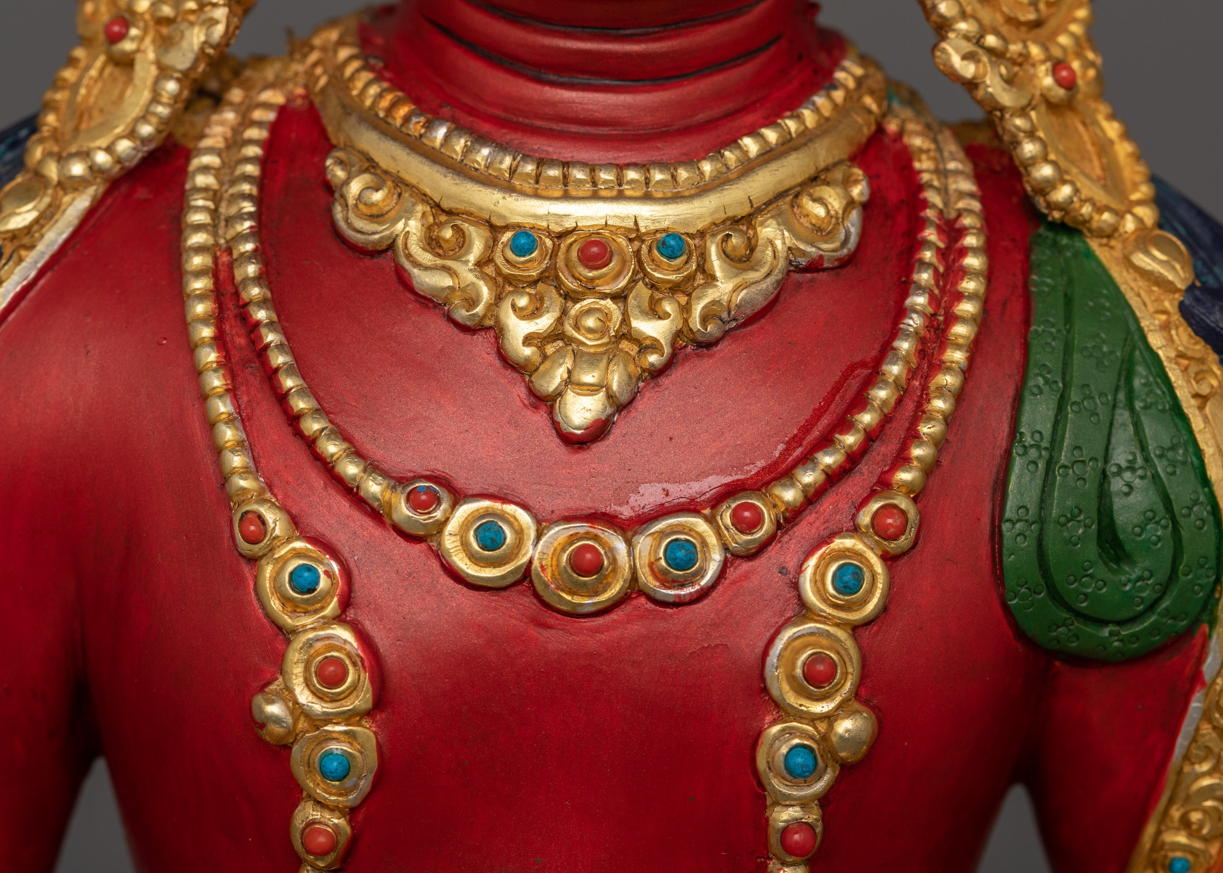 Tibetan Handcrafted Amitayus Statue | Amitayus Buddha Holding Vase of Immortality