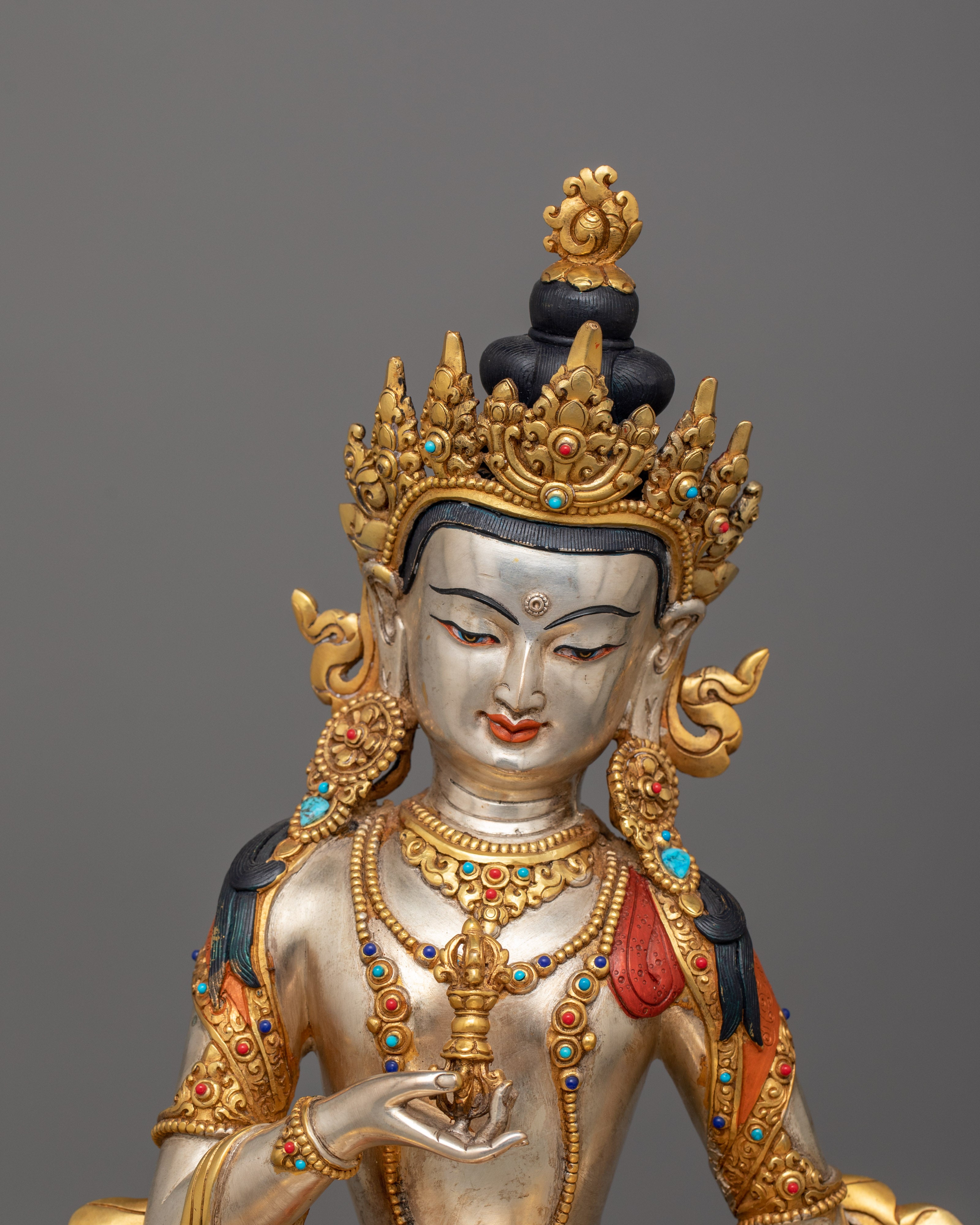 Vajrasattva Bodhisattva of Purification Figurine | Symbol of Spiritual Transformation