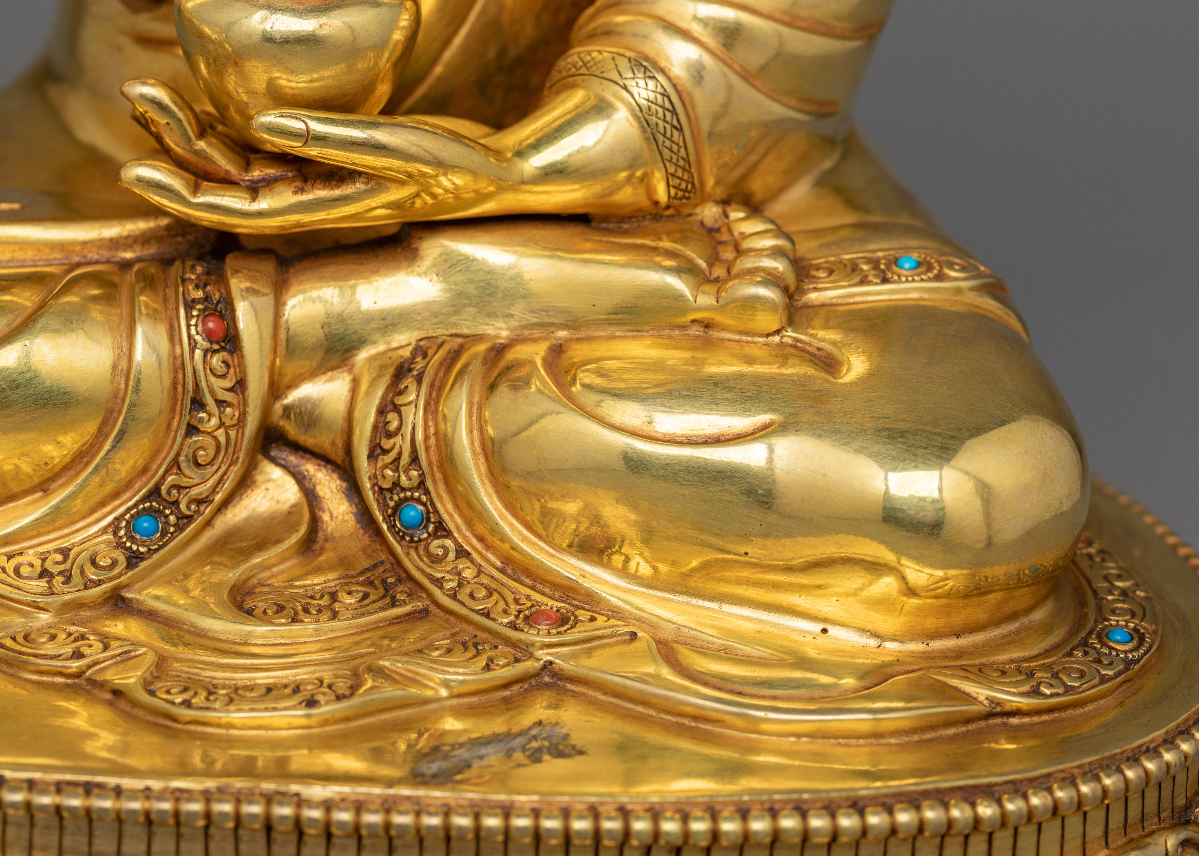 Sacred Historical Shakyamuni Buddha Statue | Buddha Sculpture with Peaceful Aura