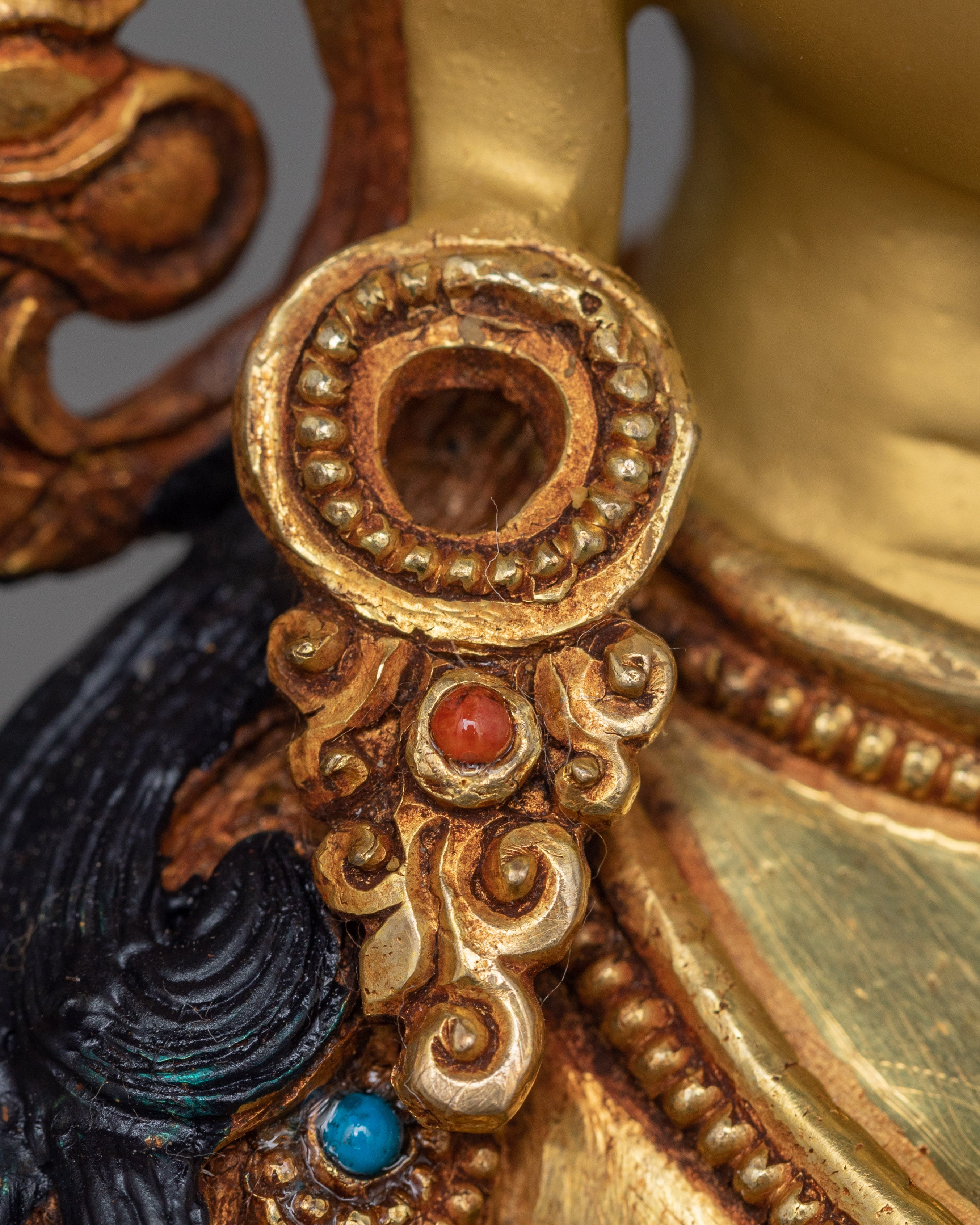 Handmade Statue of Syamatara Goddess of Swift Protection | Green Tara Figurine