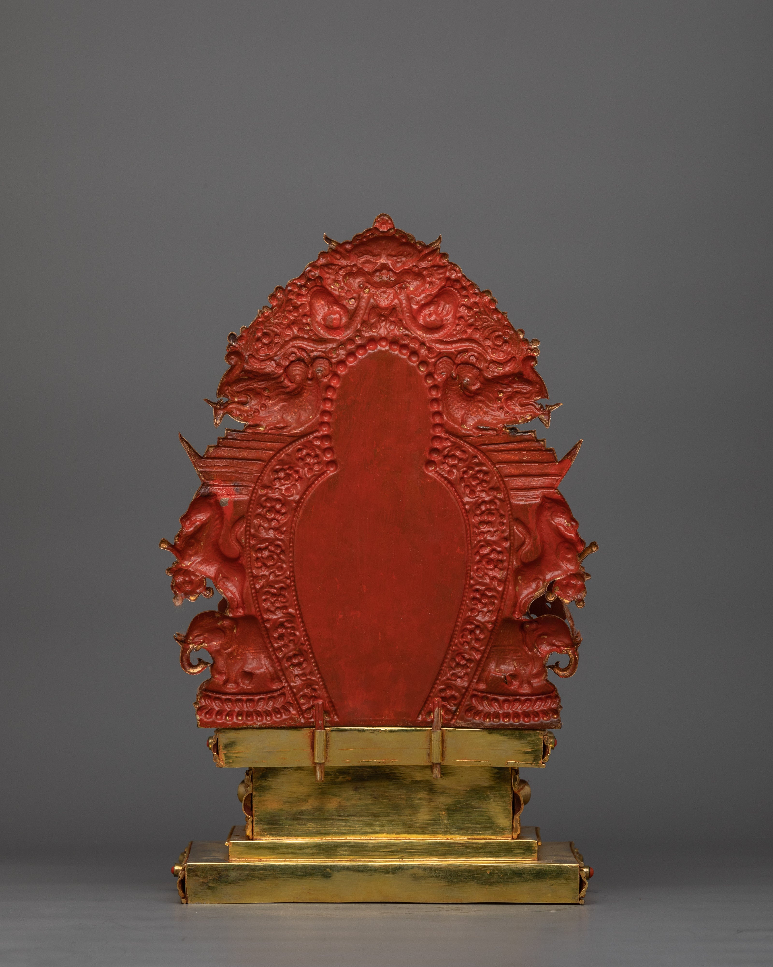 Handmade Statue of Syamatara Goddess of Swift Protection | Green Tara Figurine