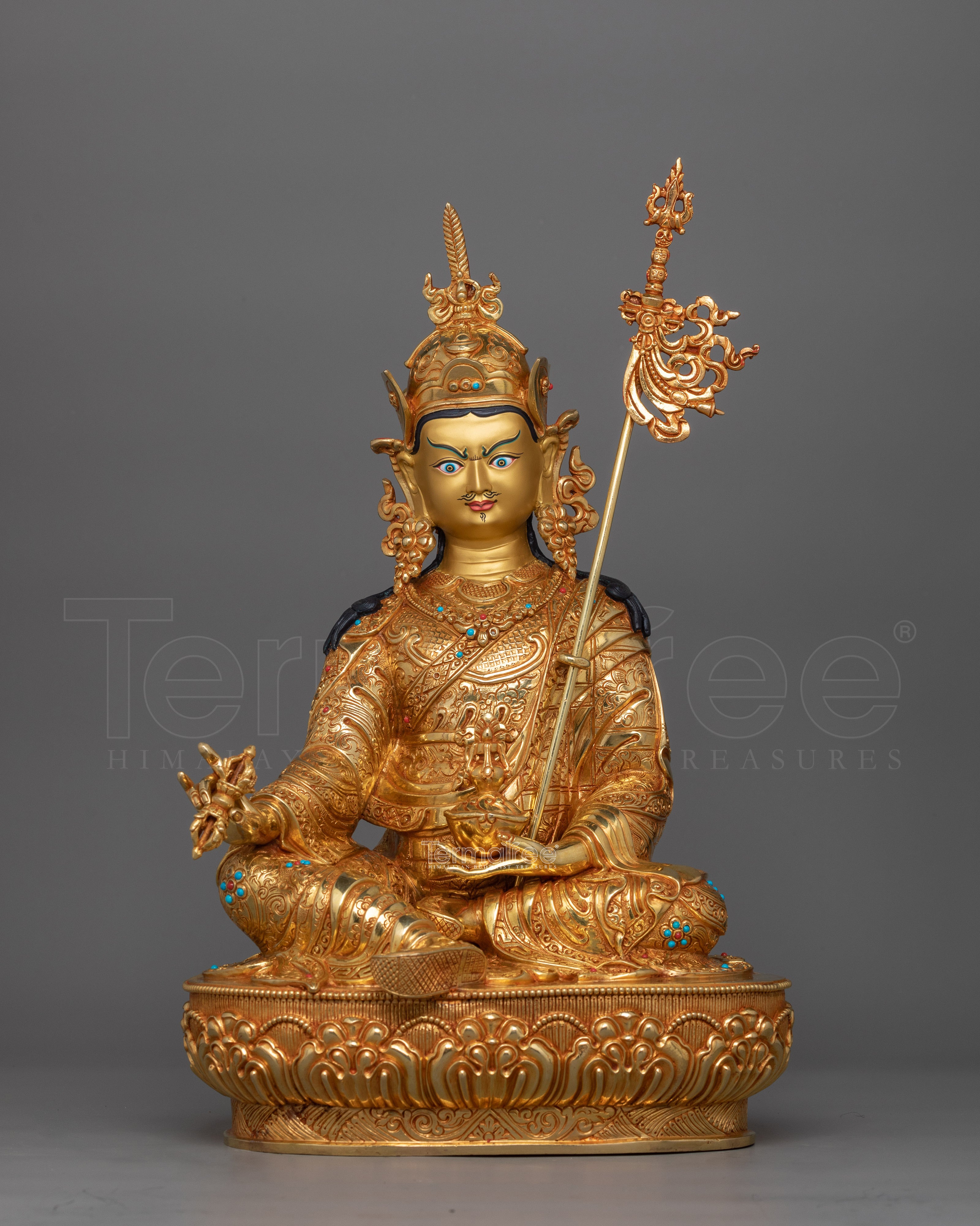 Guru Rinpoche Born from a Lotus Deity Statue | Symbol of Tibetan Buddhism