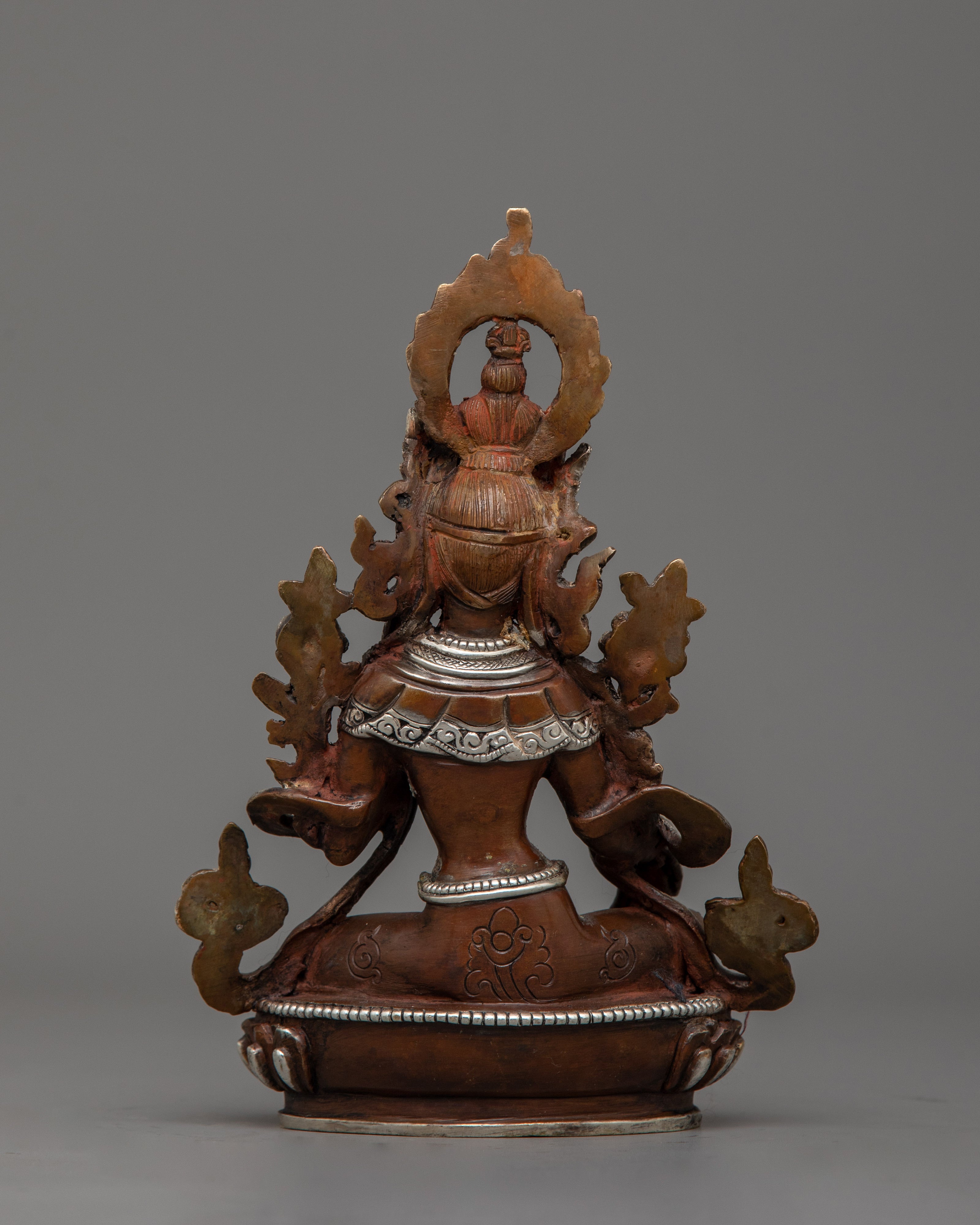 Swift Liberator Green Tara Figurine | Deity of Compassion and Peace