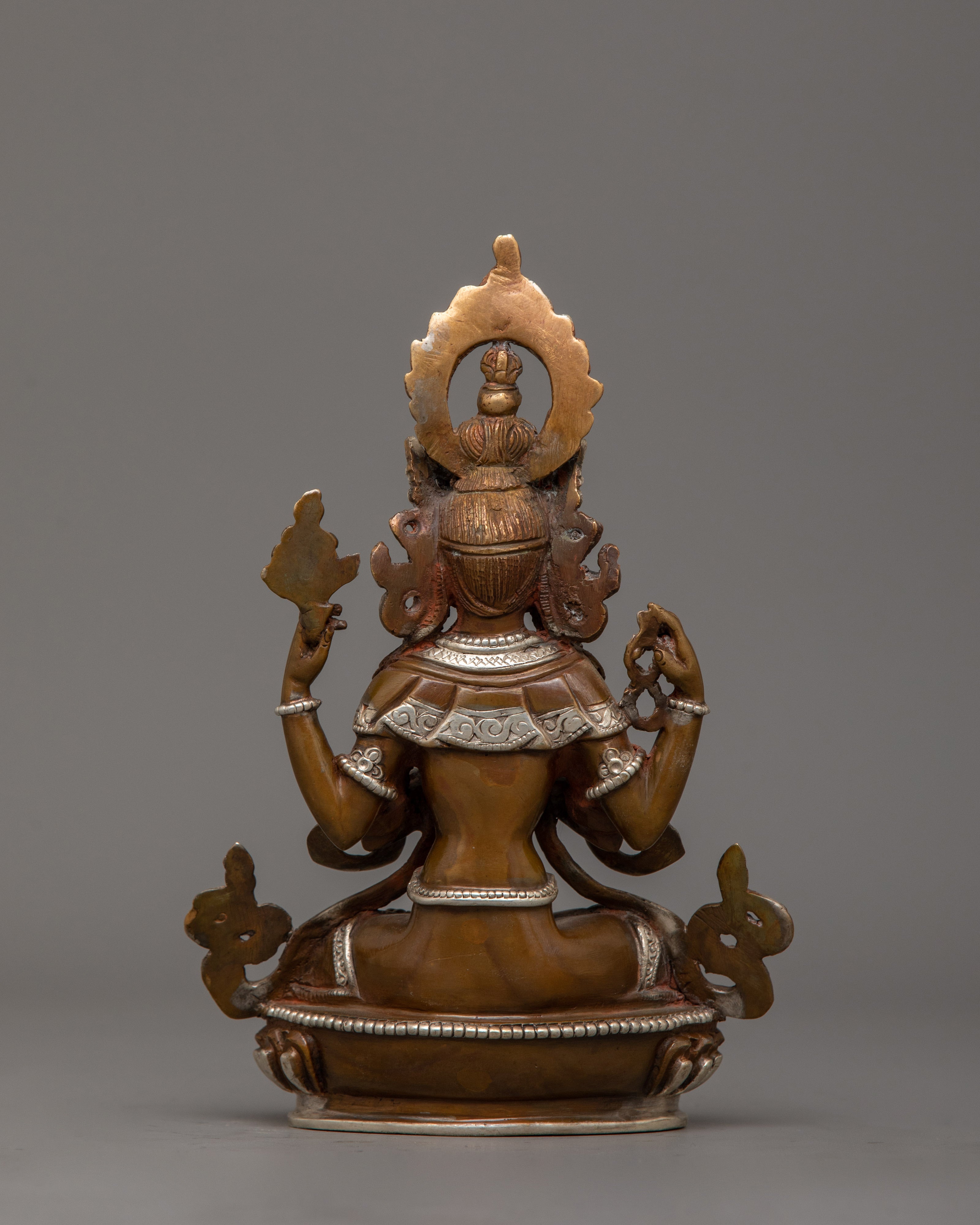 Chenrezig Tibetan Bodhisattva Statue | Buddhist Deity of Boundless Compassion