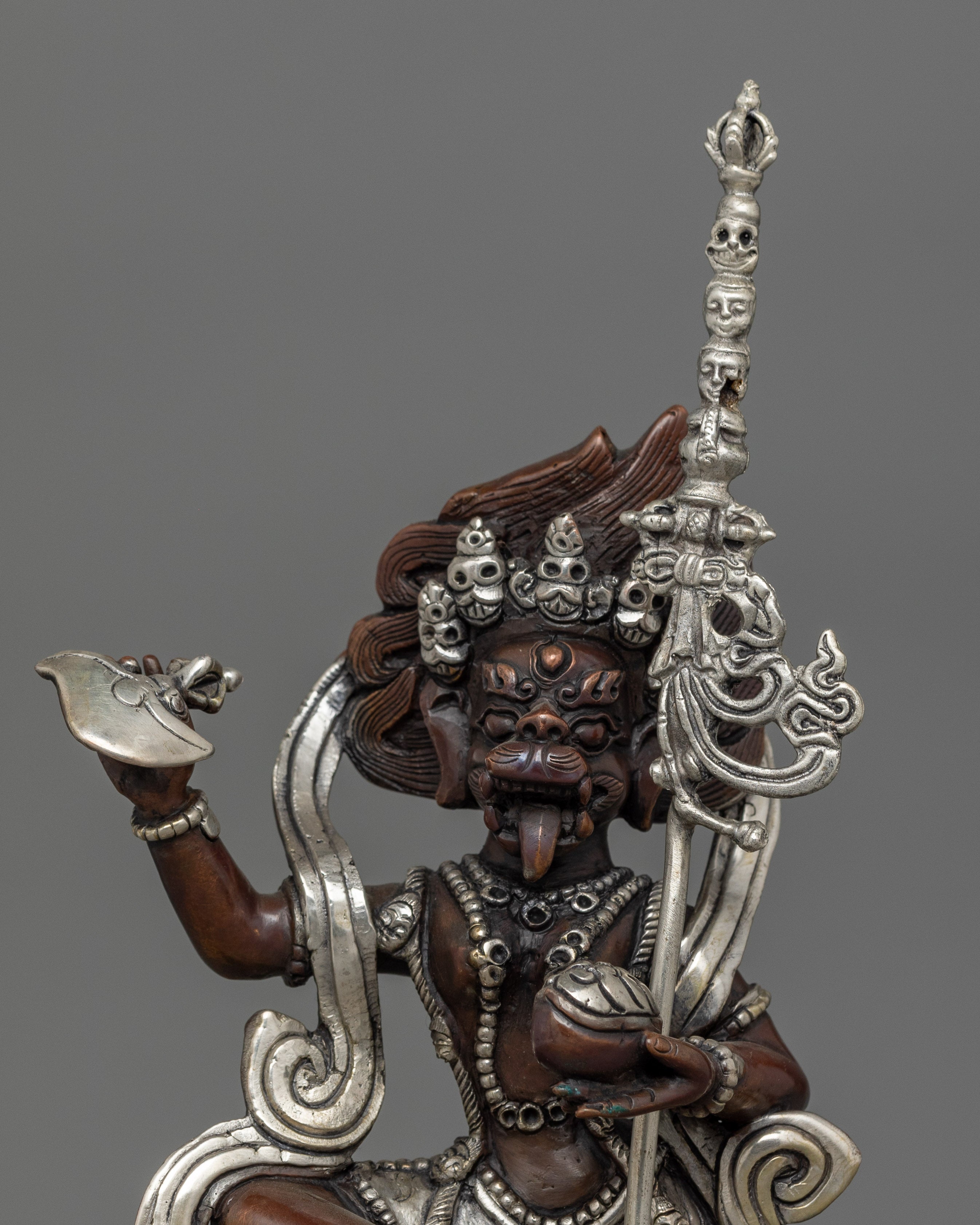 Buddhist Lion-Faced Dakini Simhamukha Sculpture | Fierce Wisdom and Spiritual Liberation