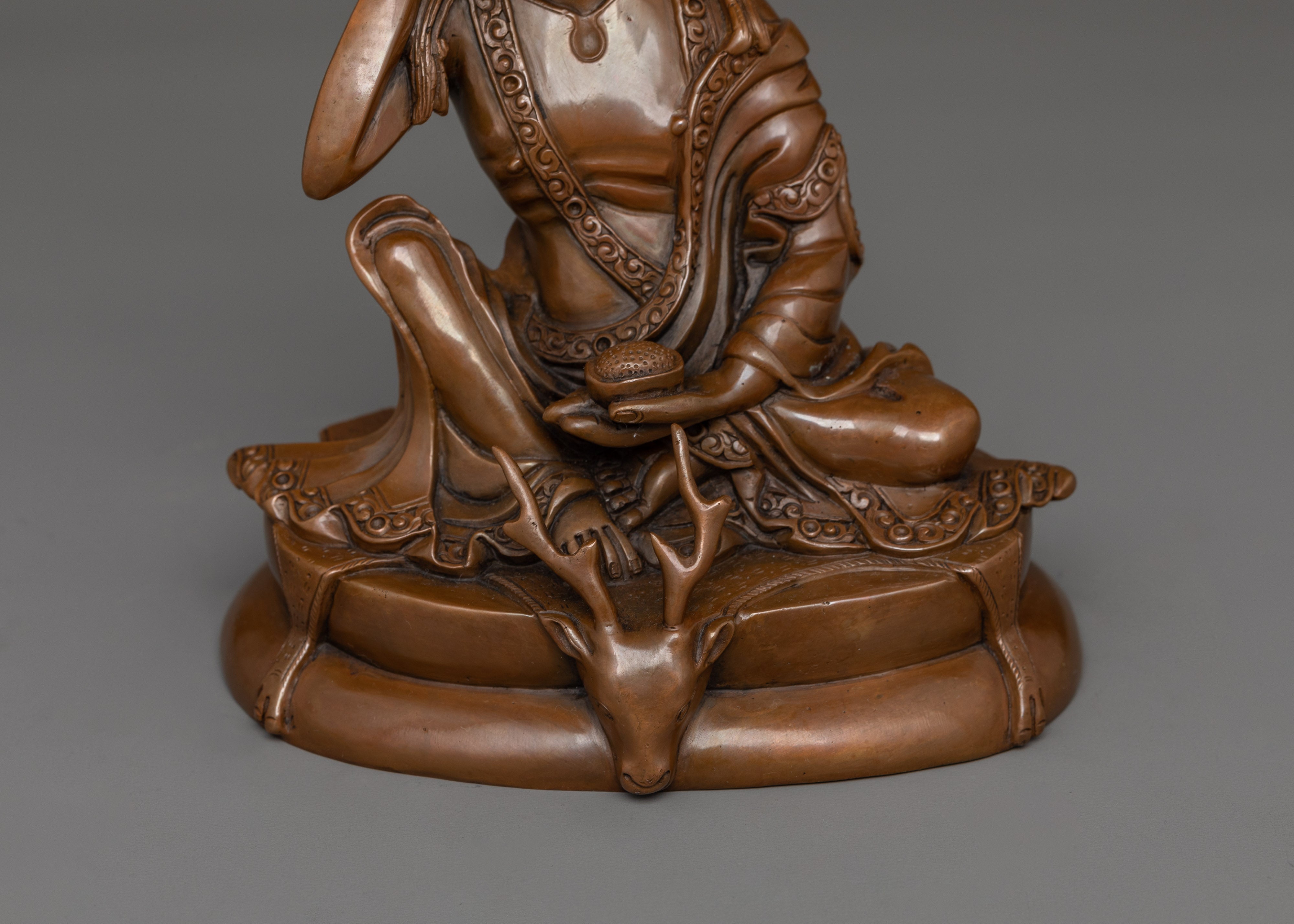 Jetsun Milarepa Tibetan Master Figurine | The Yogi Sage for Spiritual Decor